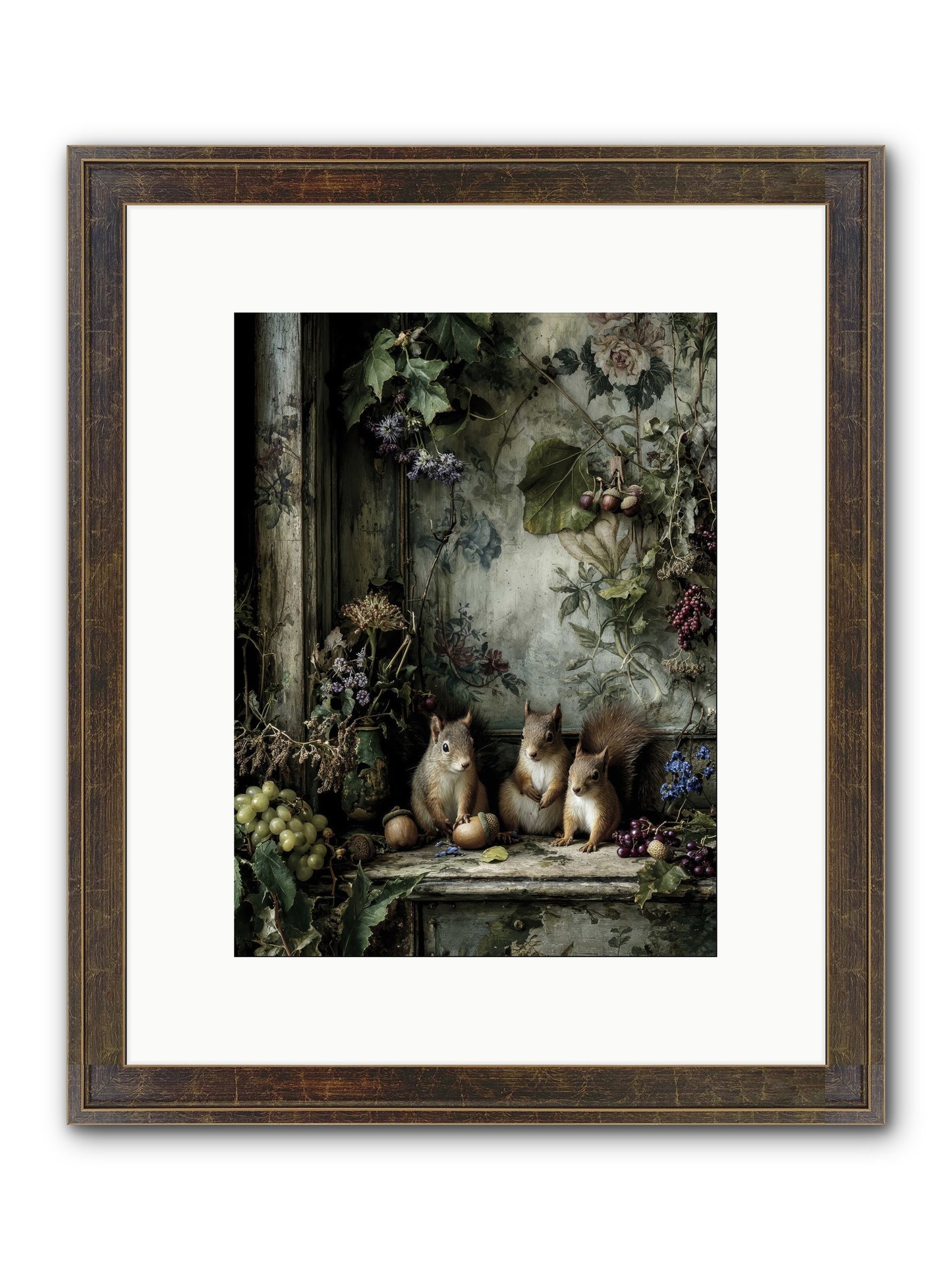 Nature’s Quiet Collectors Framed Print - Slimwoods Black/Gold 9x12