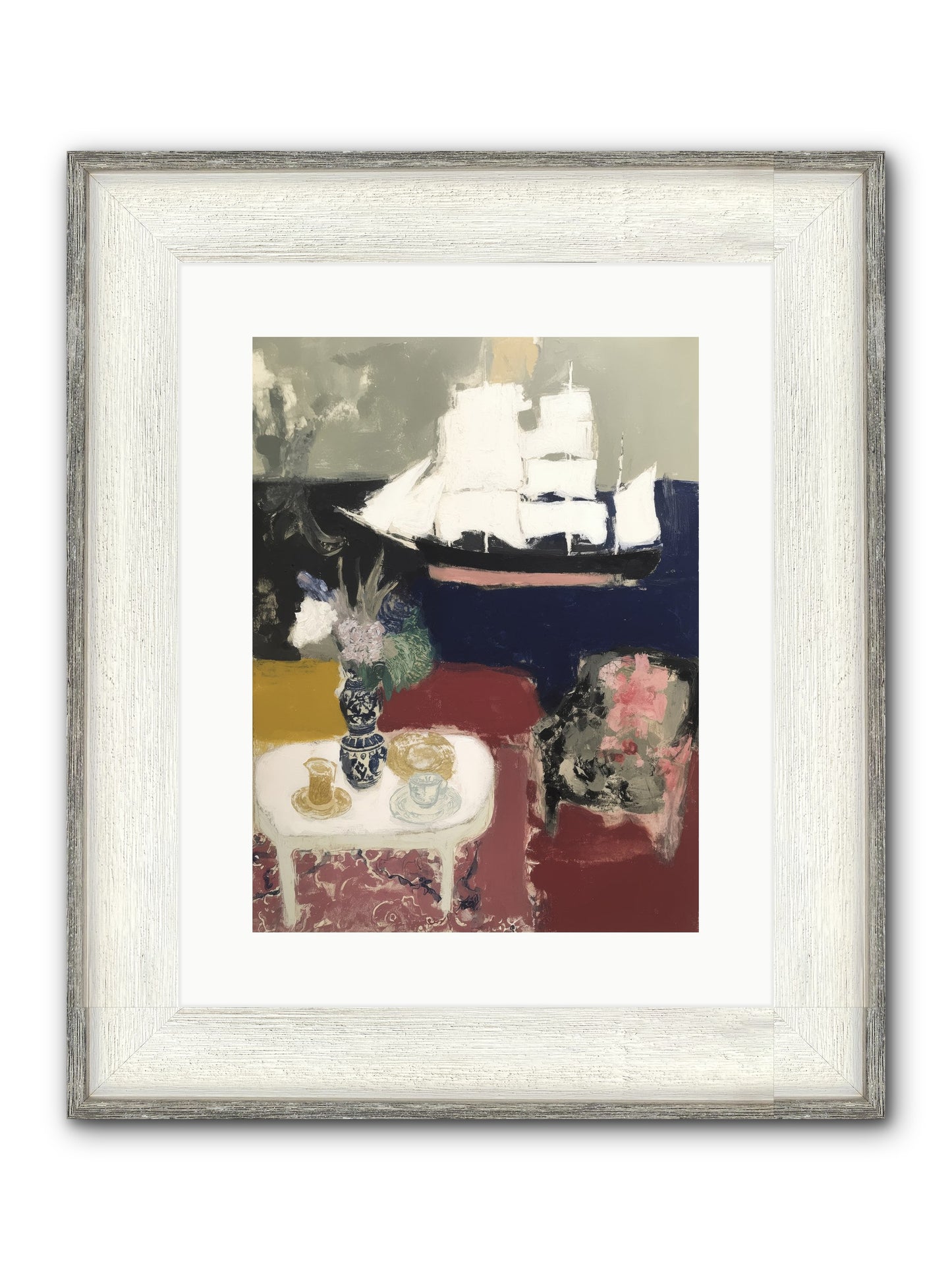 Nature's Stage Framed Print - Driftwood White 12x16