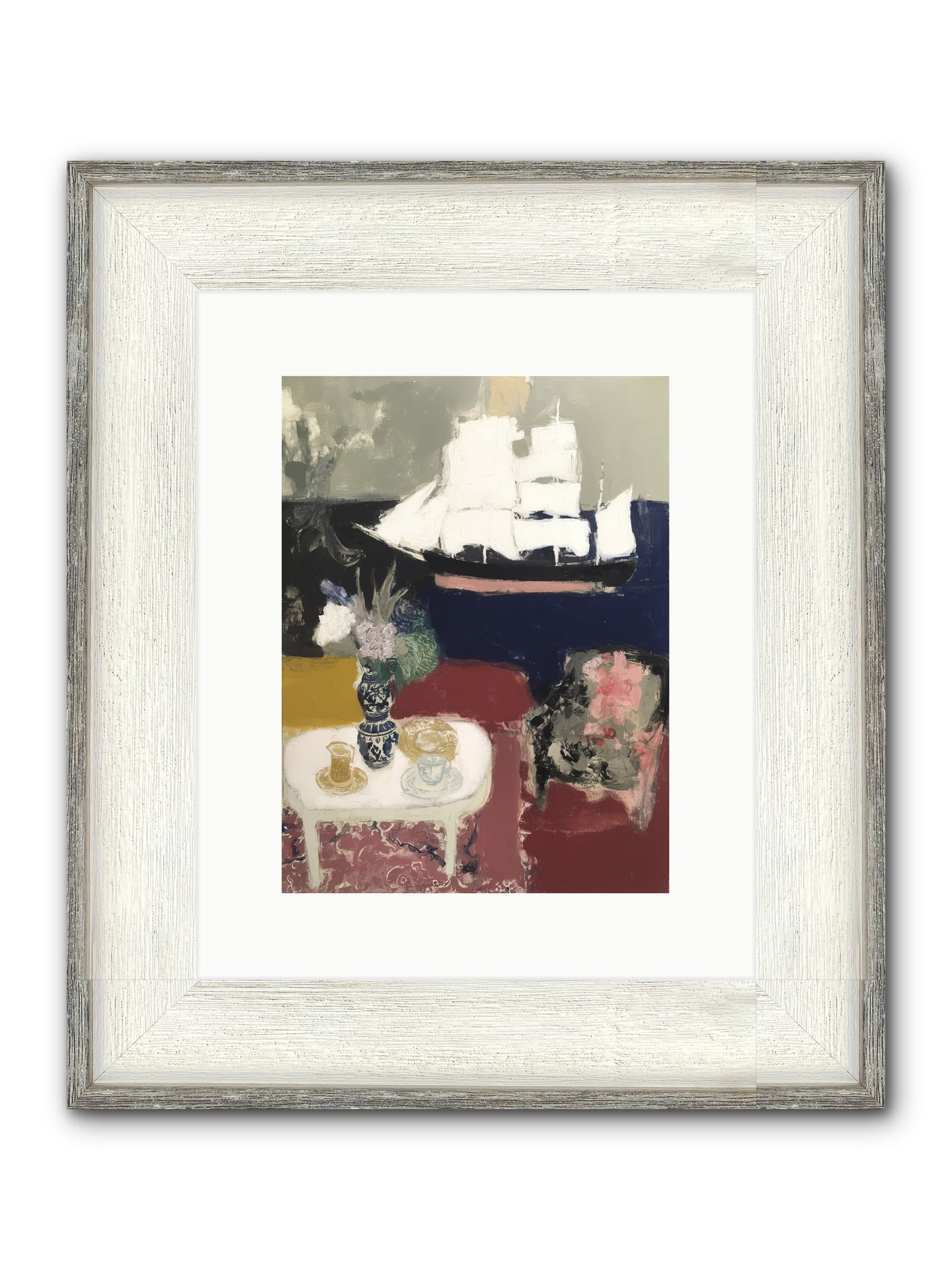 Nature's Stage Framed Print - Driftwood White 9x12