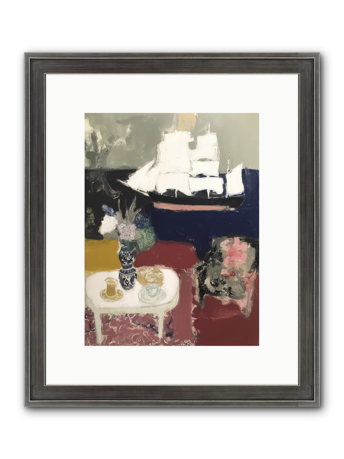 Nature's Stage Framed Print - Slimwoods Black/Silver 9x12