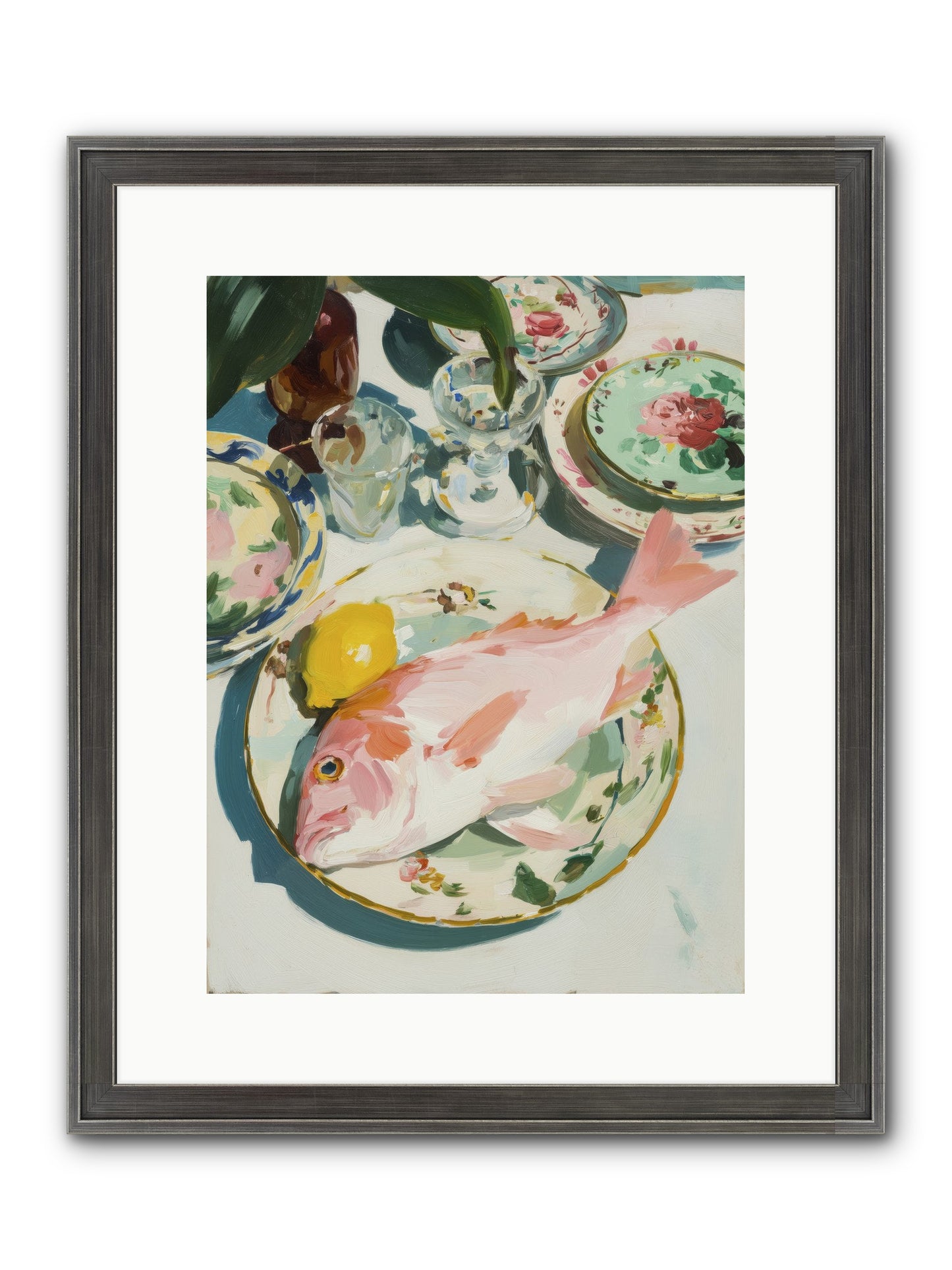 Nature's Table Framed Print - Slimwoods Black/Silver 12x16