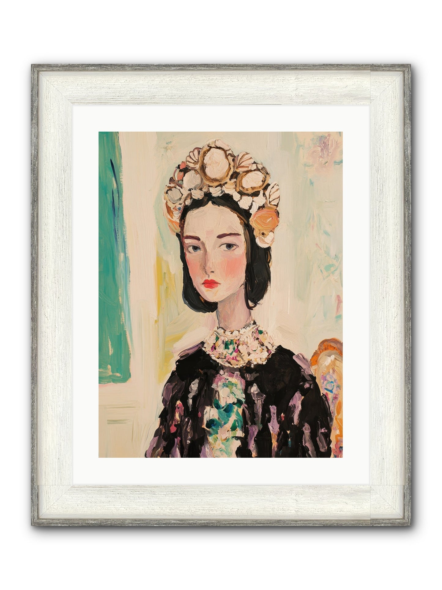 Nautical Nobility Framed Print - Driftwood White 18x24