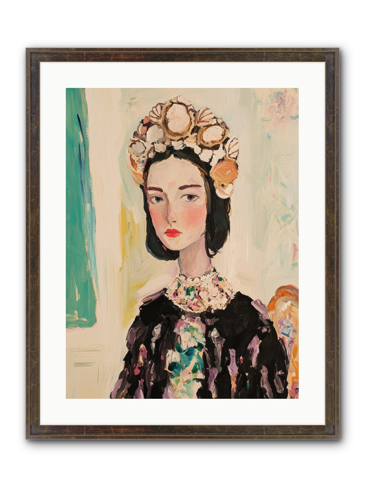 Nautical Nobility Framed Print - Slimwoods Black/Gold 18x24