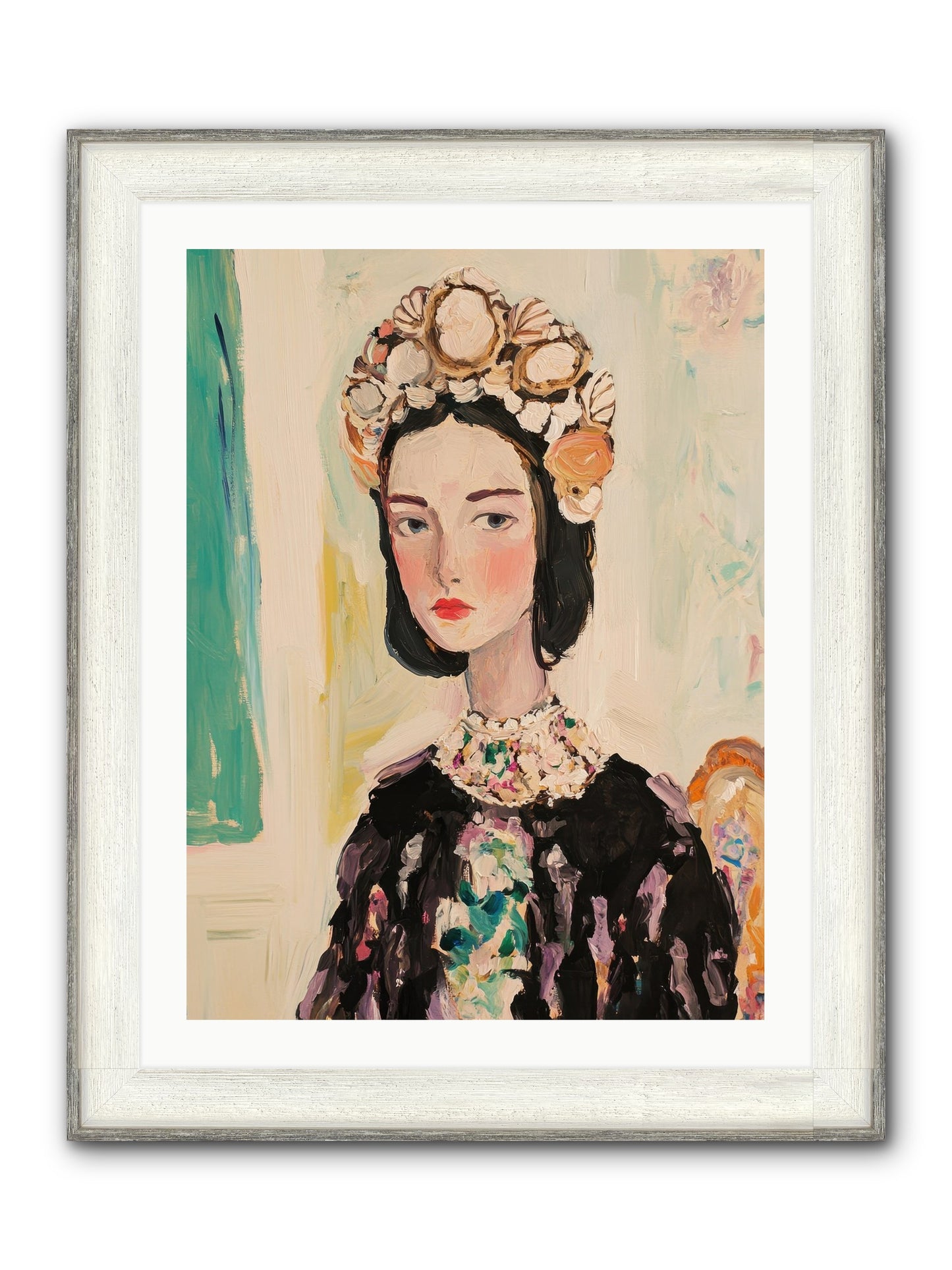 Nautical Nobility Framed Print - Driftwood White 24x32