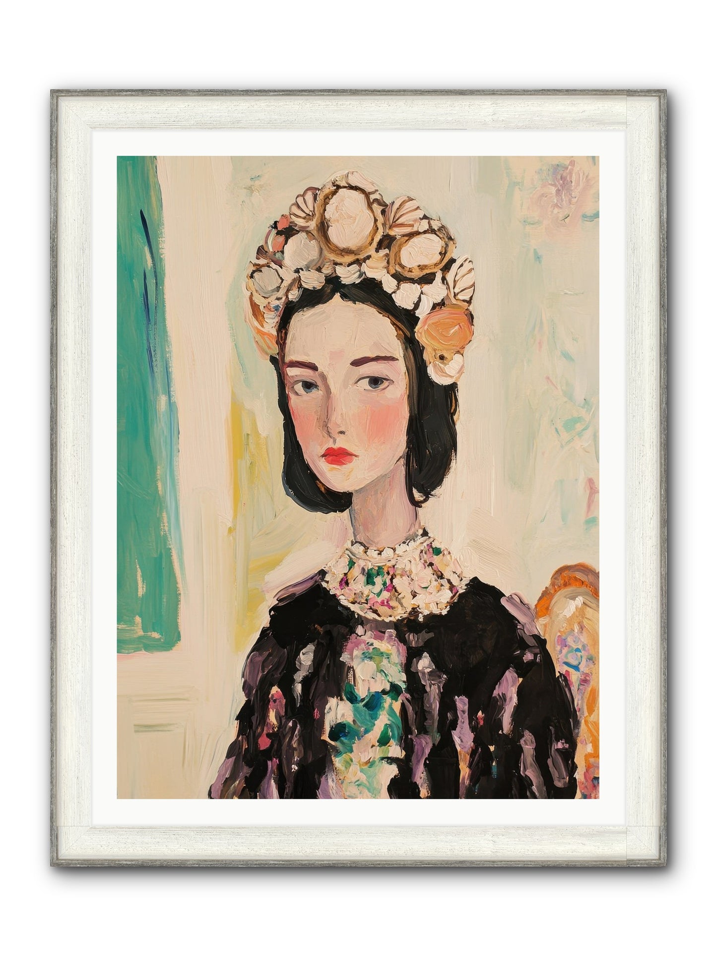 Nautical Nobility Framed Print - Driftwood White 36x48