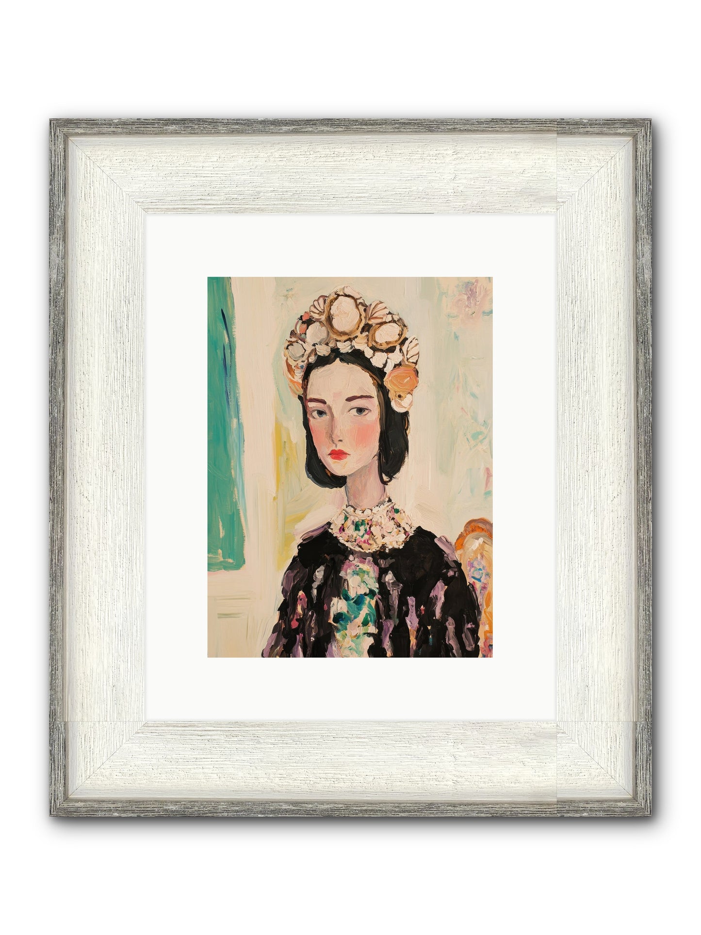 Nautical Nobility Framed Print - Driftwood White 9x12