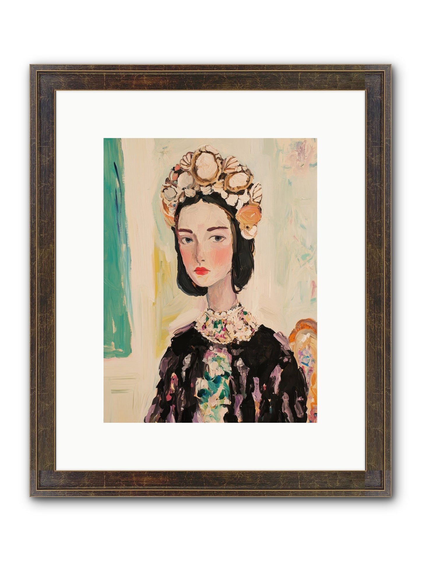 Nautical Nobility Framed Print - Slimwoods Black/Gold 9x12