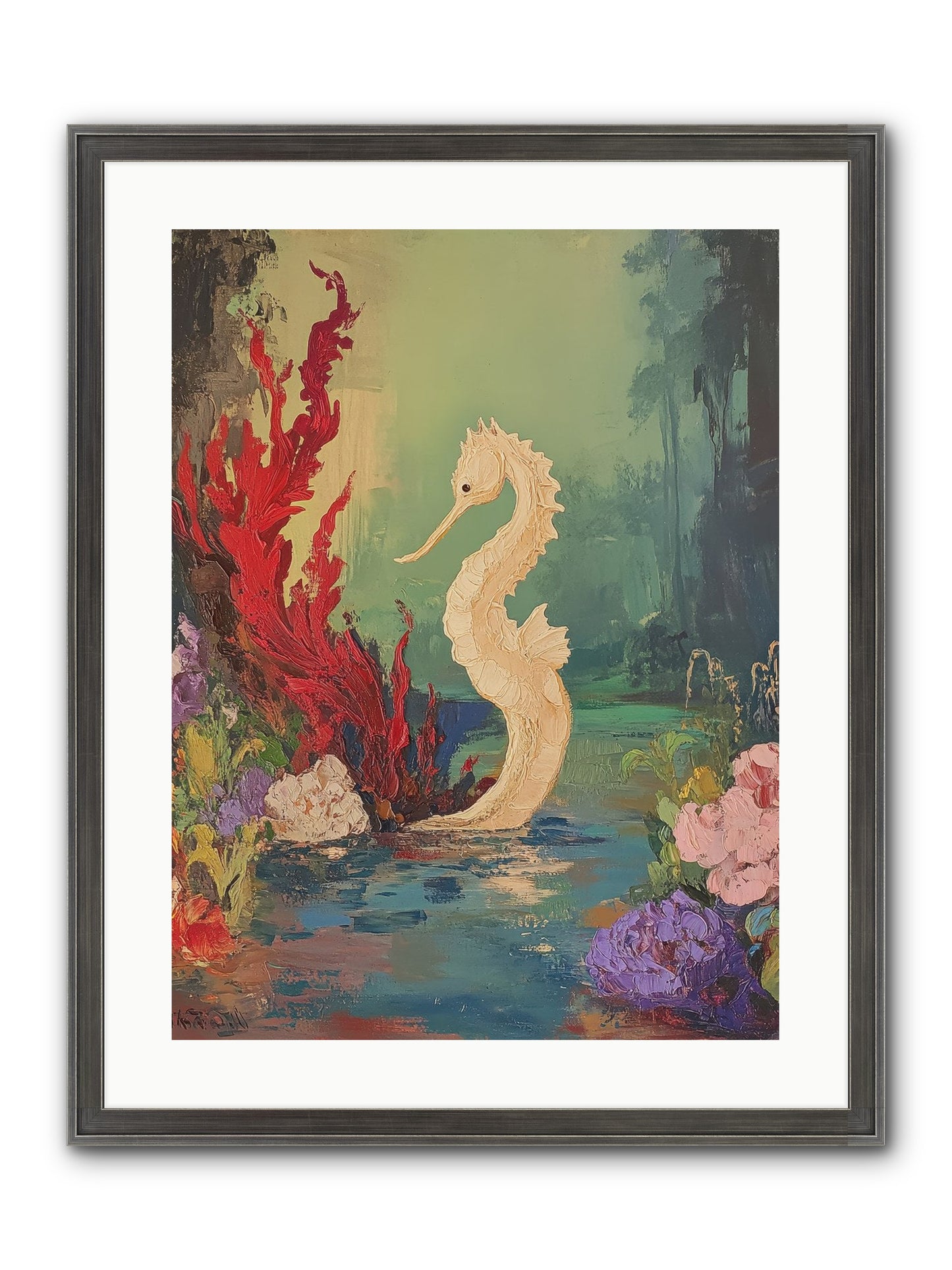 Nautical Sprite Framed Print - Slimwoods Black/Silver 18x24