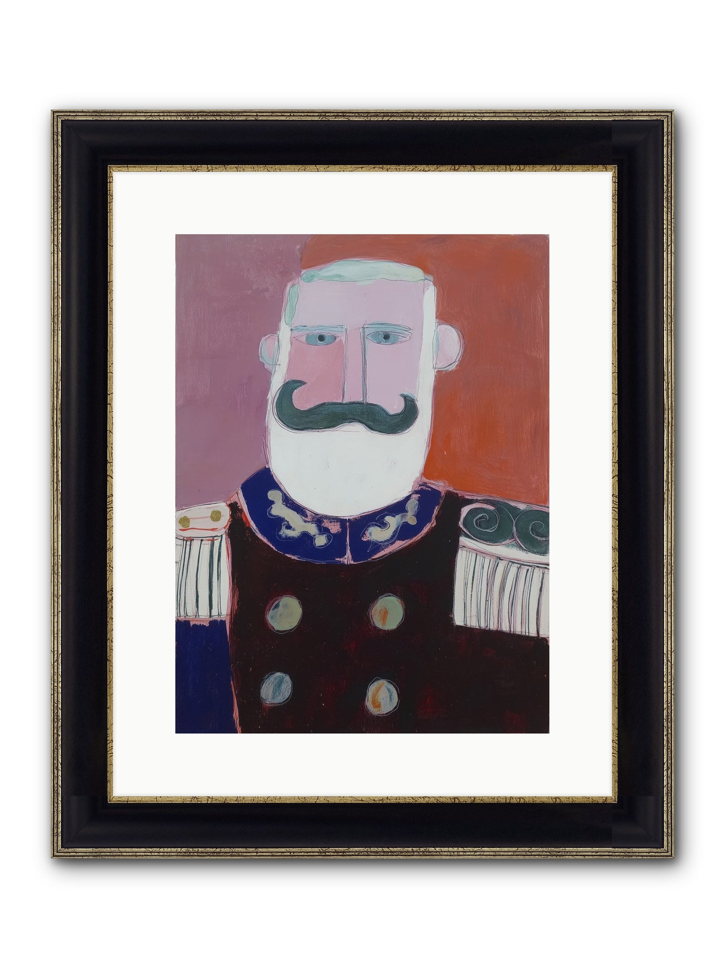 Navigator Of Hope Framed Print - Black & Gold 12x16