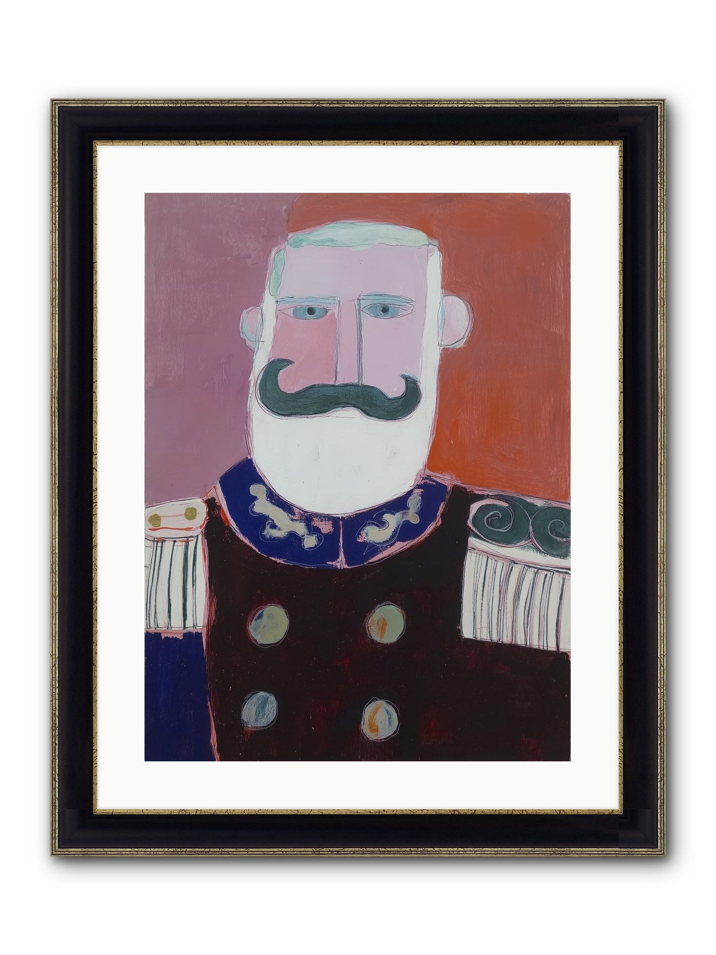 Navigator Of Hope Framed Print - Black & Gold 18x24