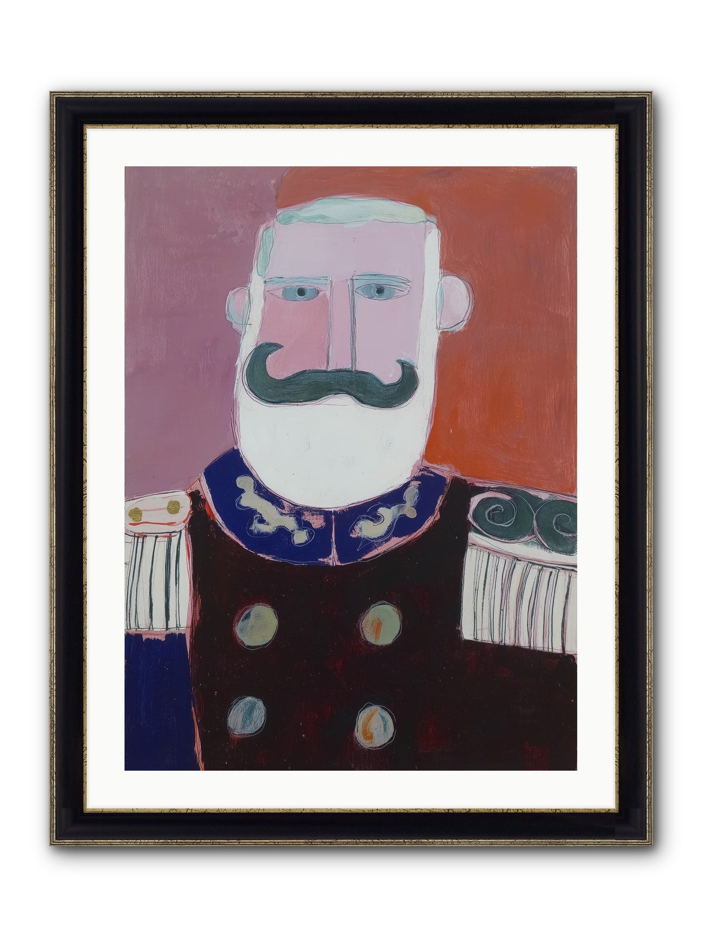 Navigator Of Hope Framed Print - Black & Gold 24x32