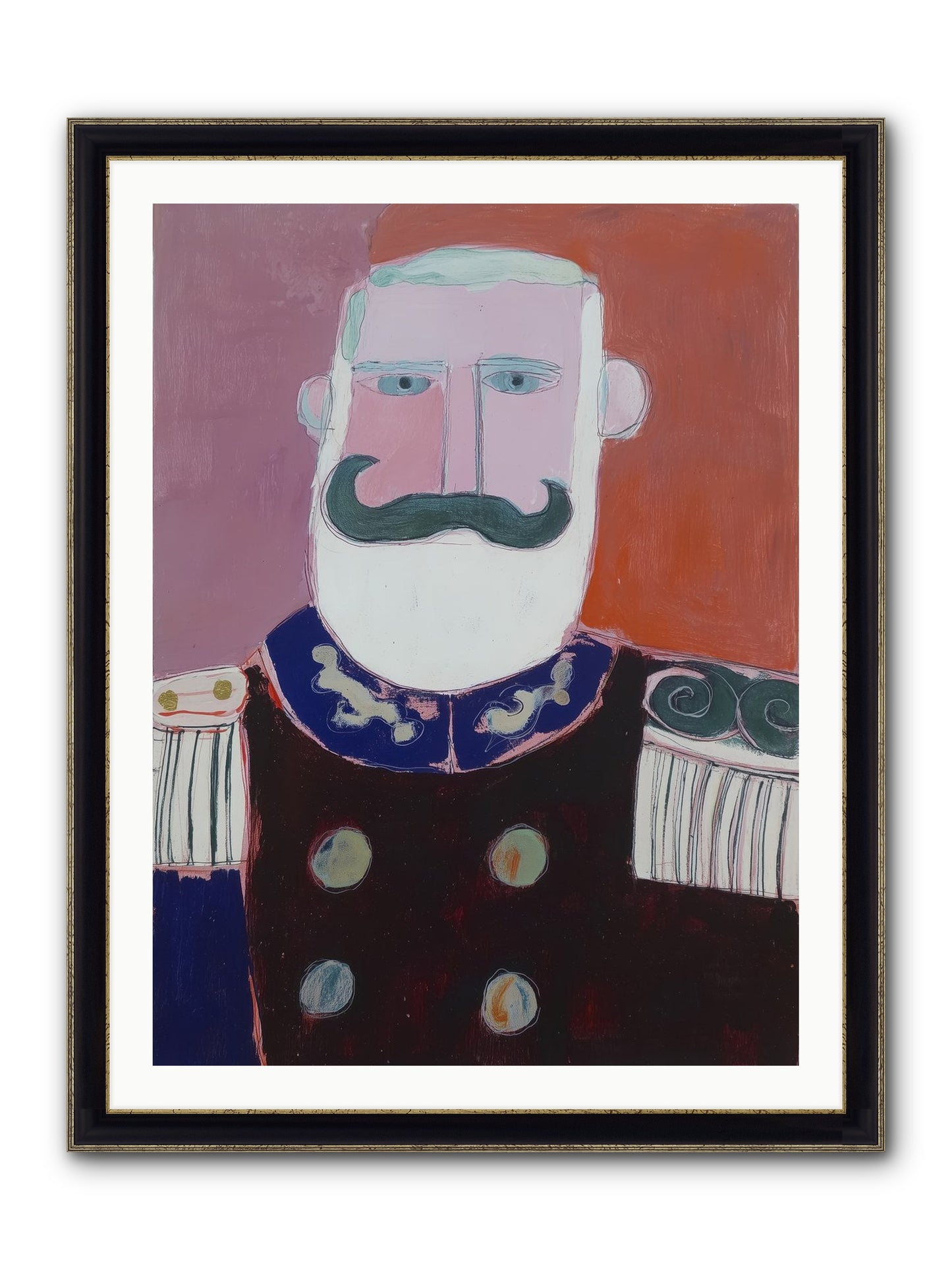 Navigator Of Hope Framed Print - Black & Gold 30x40