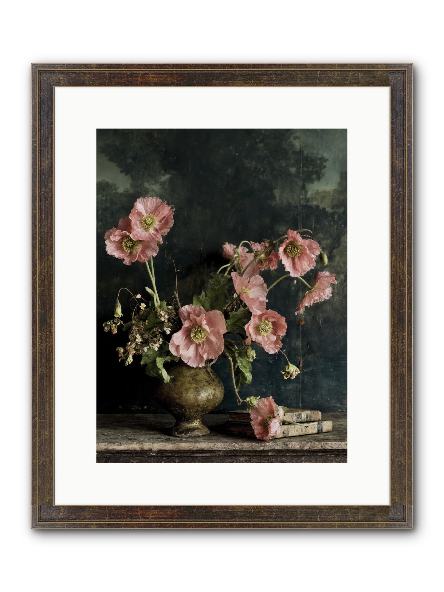 Nectar Field Framed Print - Slimwoods Black/Gold 12x16