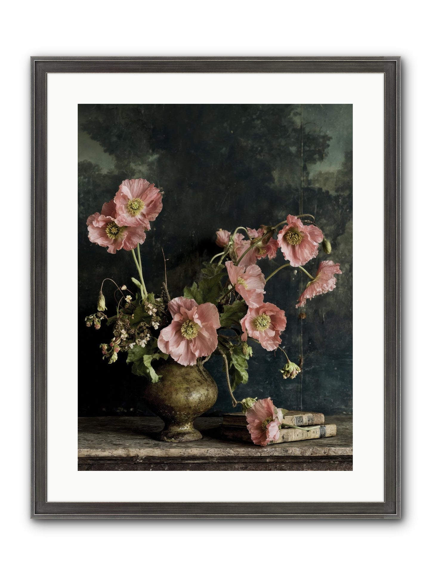 Nectar Field Framed Print - Slimwoods Black/Silver 18x24