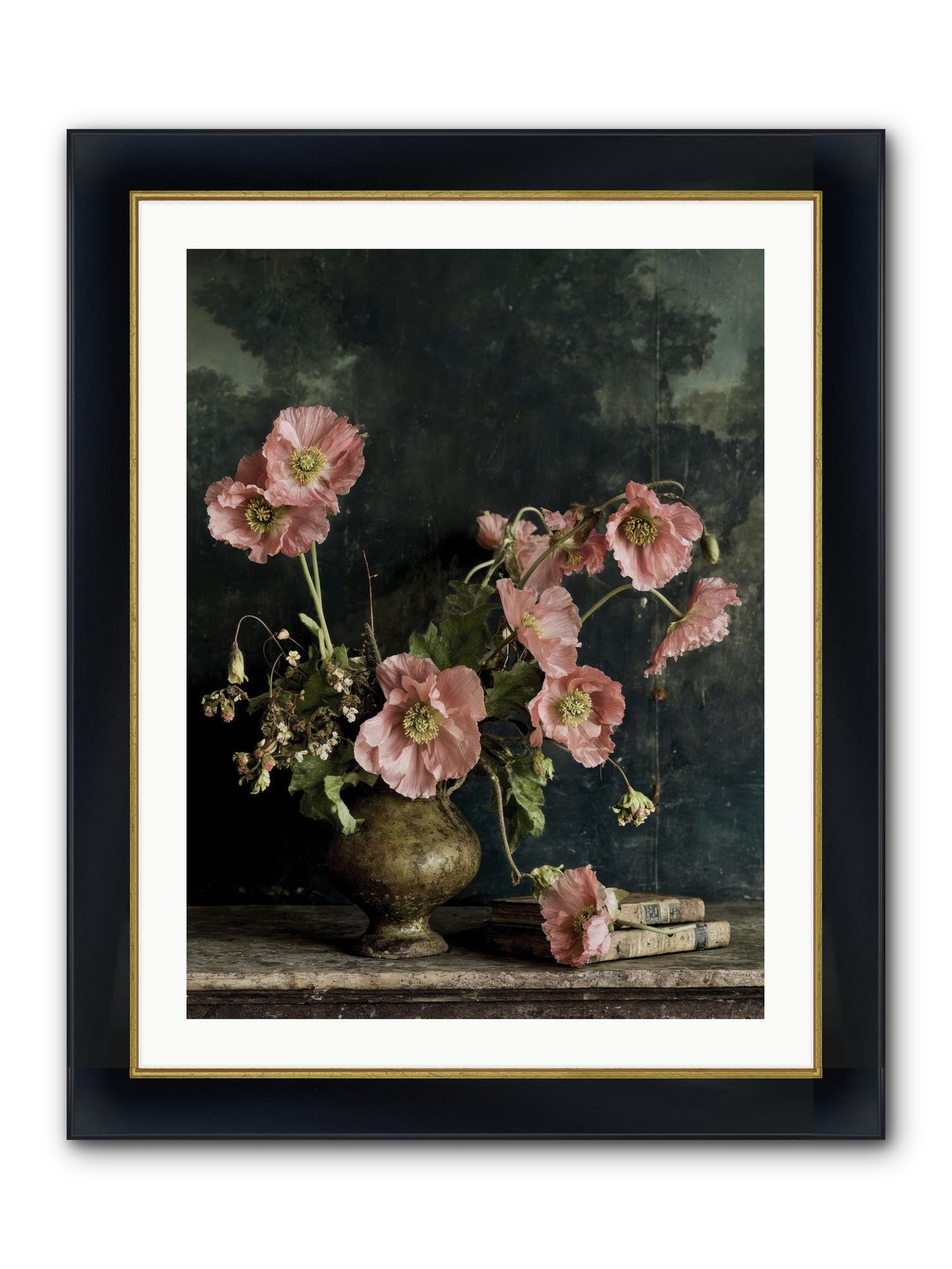 Nectar Field Framed Print - Wide Black w/Gold 24x32