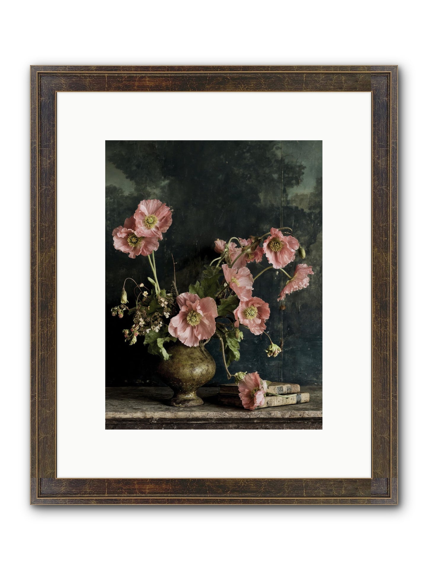 Nectar Field Framed Print - Slimwoods Black/Gold 9x12