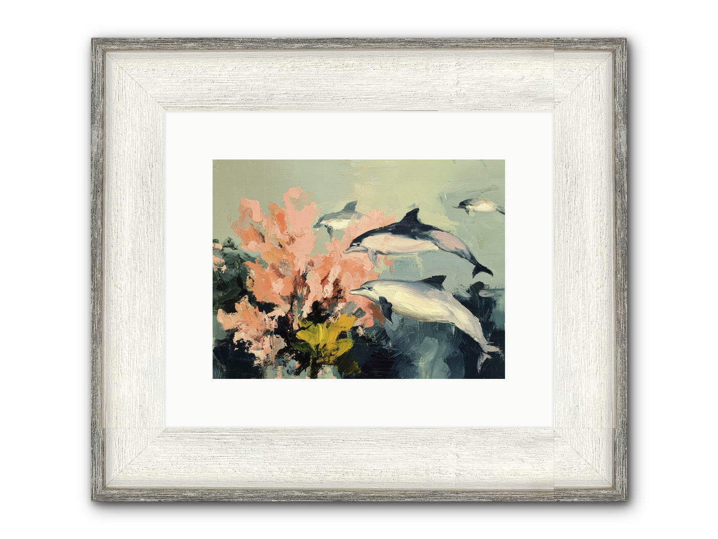 Neptune's Cabinet Framed Print - Driftwood White 12x9