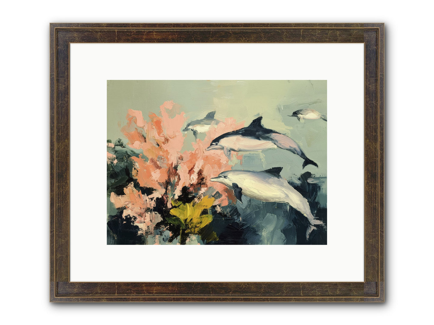 Neptune's Cabinet Framed Print - Slimwoods Black/Gold 12x9