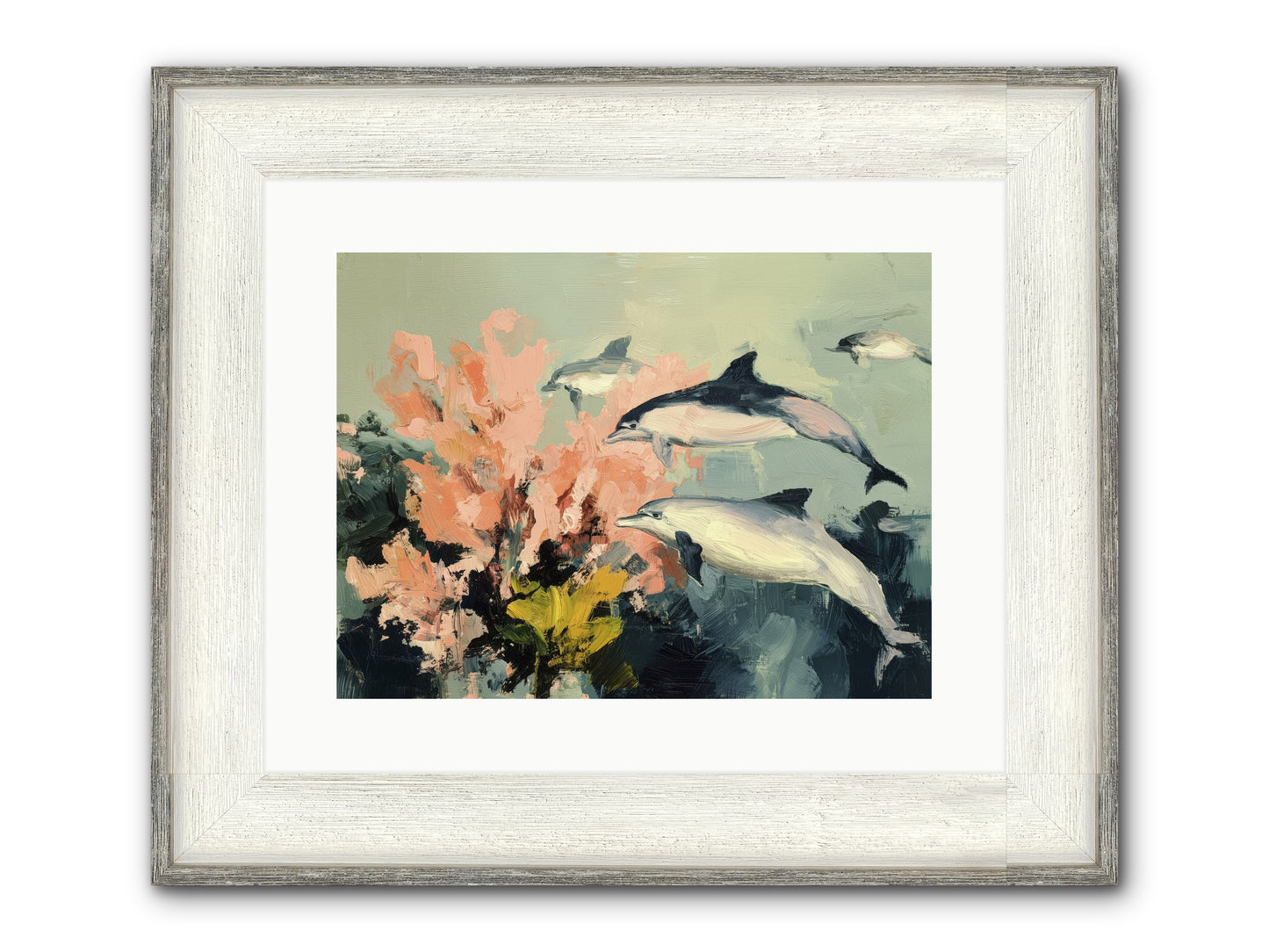 Neptune's Cabinet Framed Print - Driftwood White 16x12