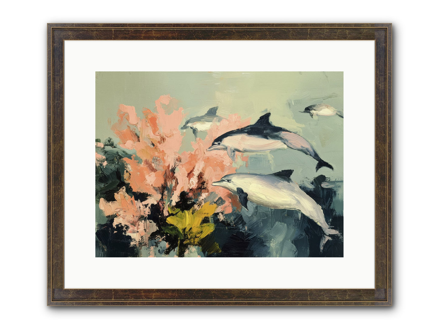 Neptune's Cabinet Framed Print - Slimwoods Black/Gold 16x12