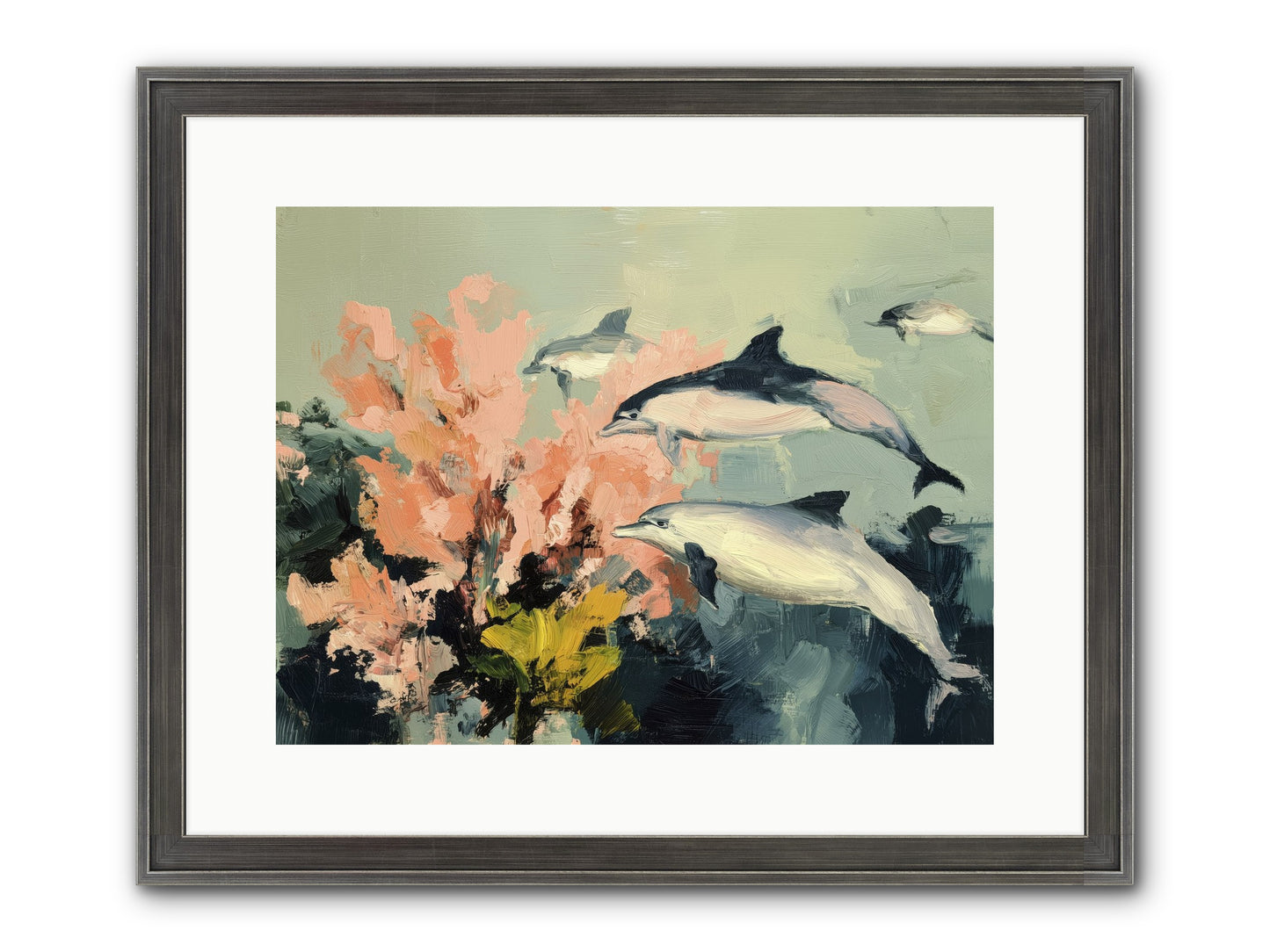 Neptune's Cabinet Framed Print - Slimwoods Black/Silver 16x12