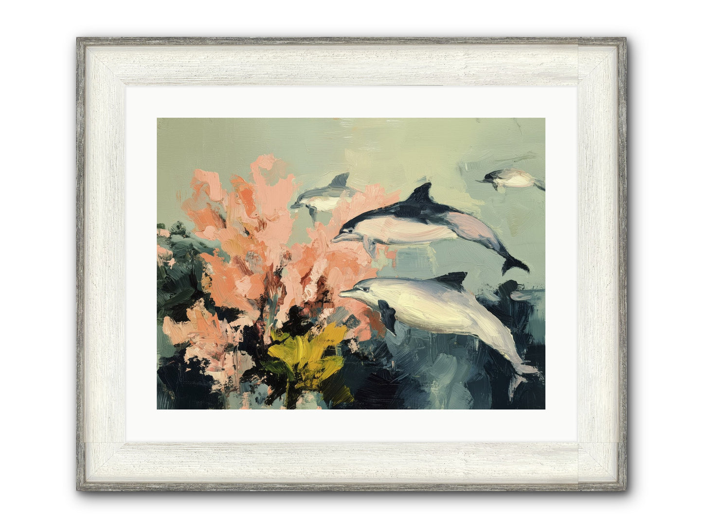 Neptune's Cabinet Framed Print - Driftwood White 24x18