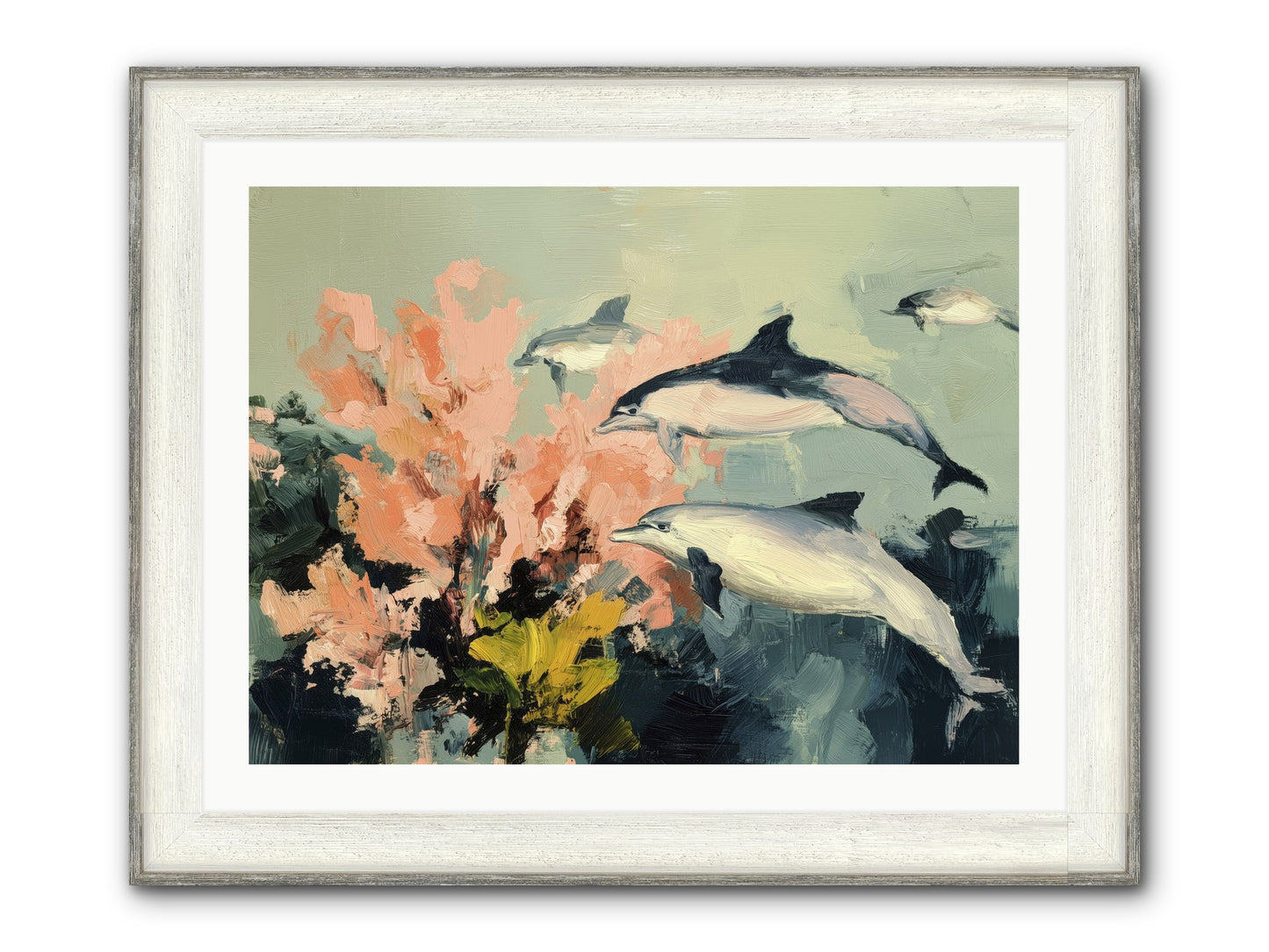 Neptune's Cabinet Framed Print - Driftwood White 32x24