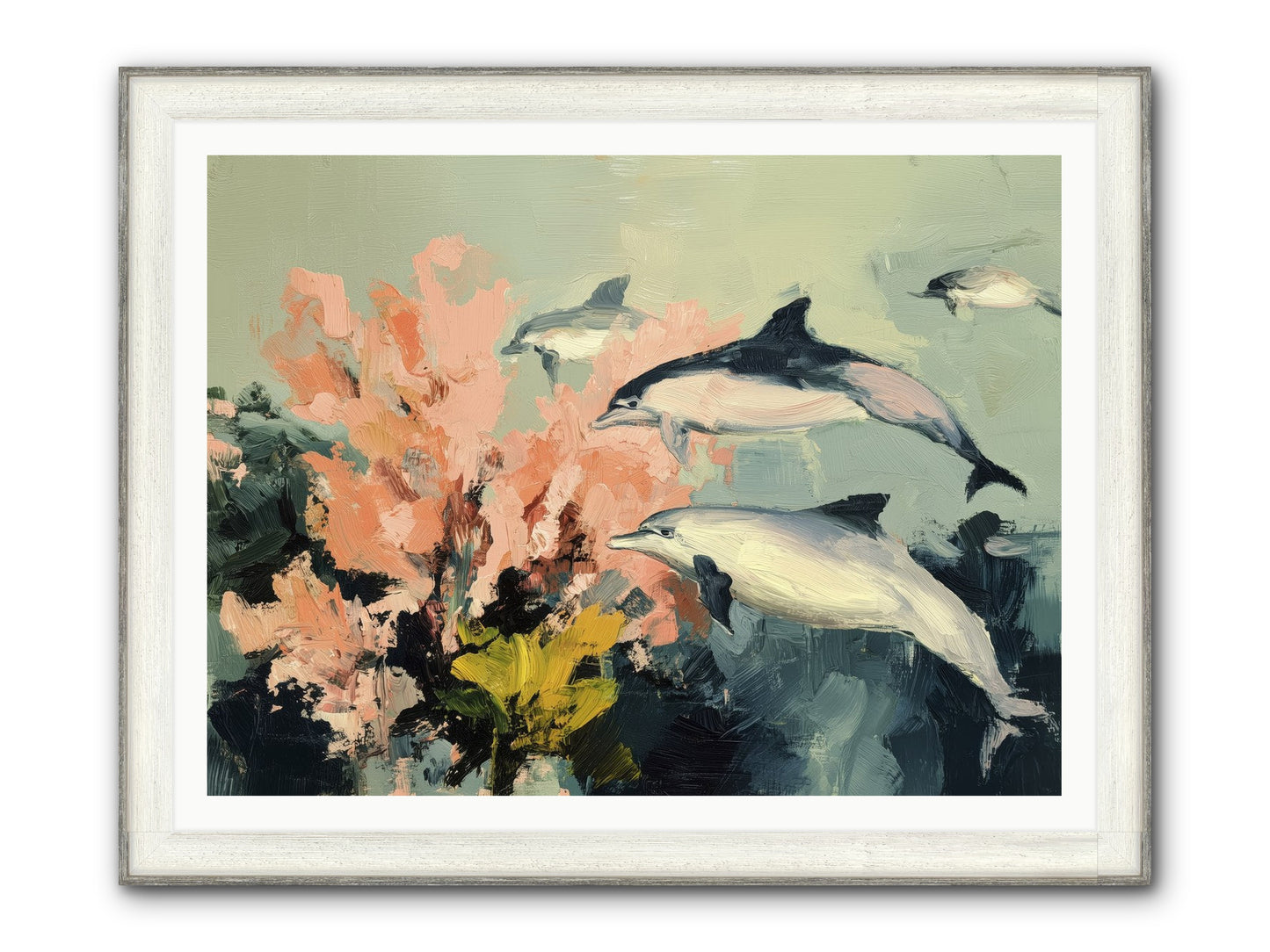 Neptune's Cabinet Framed Print - Driftwood White 48x36