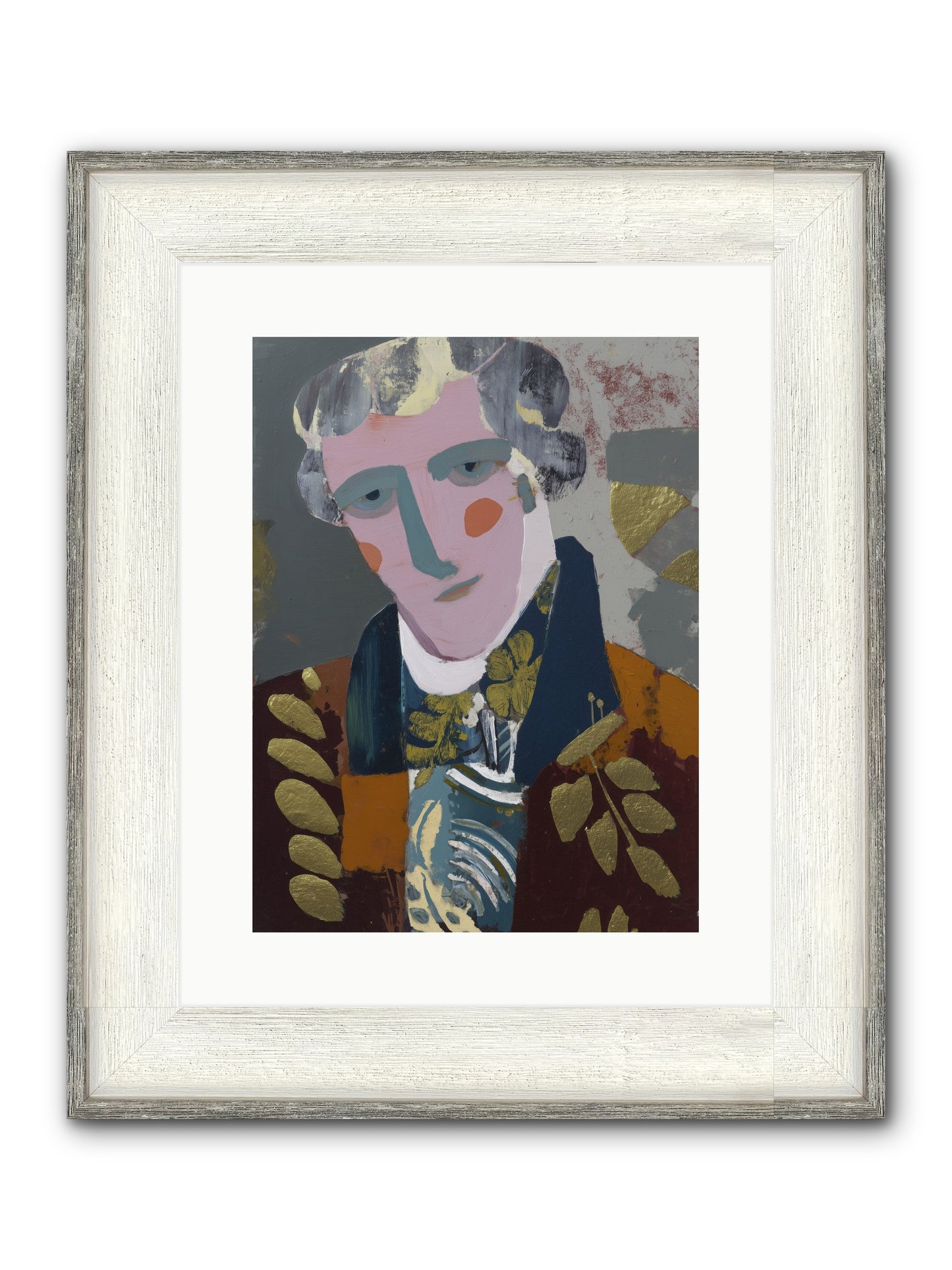 Neptune's Confidant Framed Print - Driftwood White 12x16