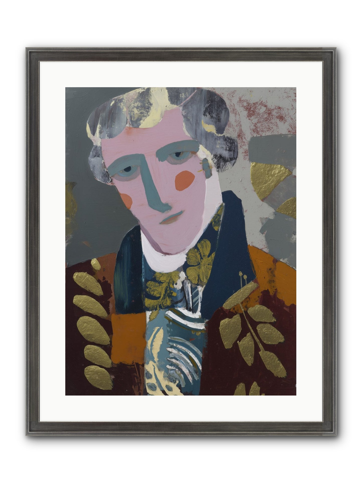Neptune's Confidant Framed Print - Slimwoods Black/Silver 18x24