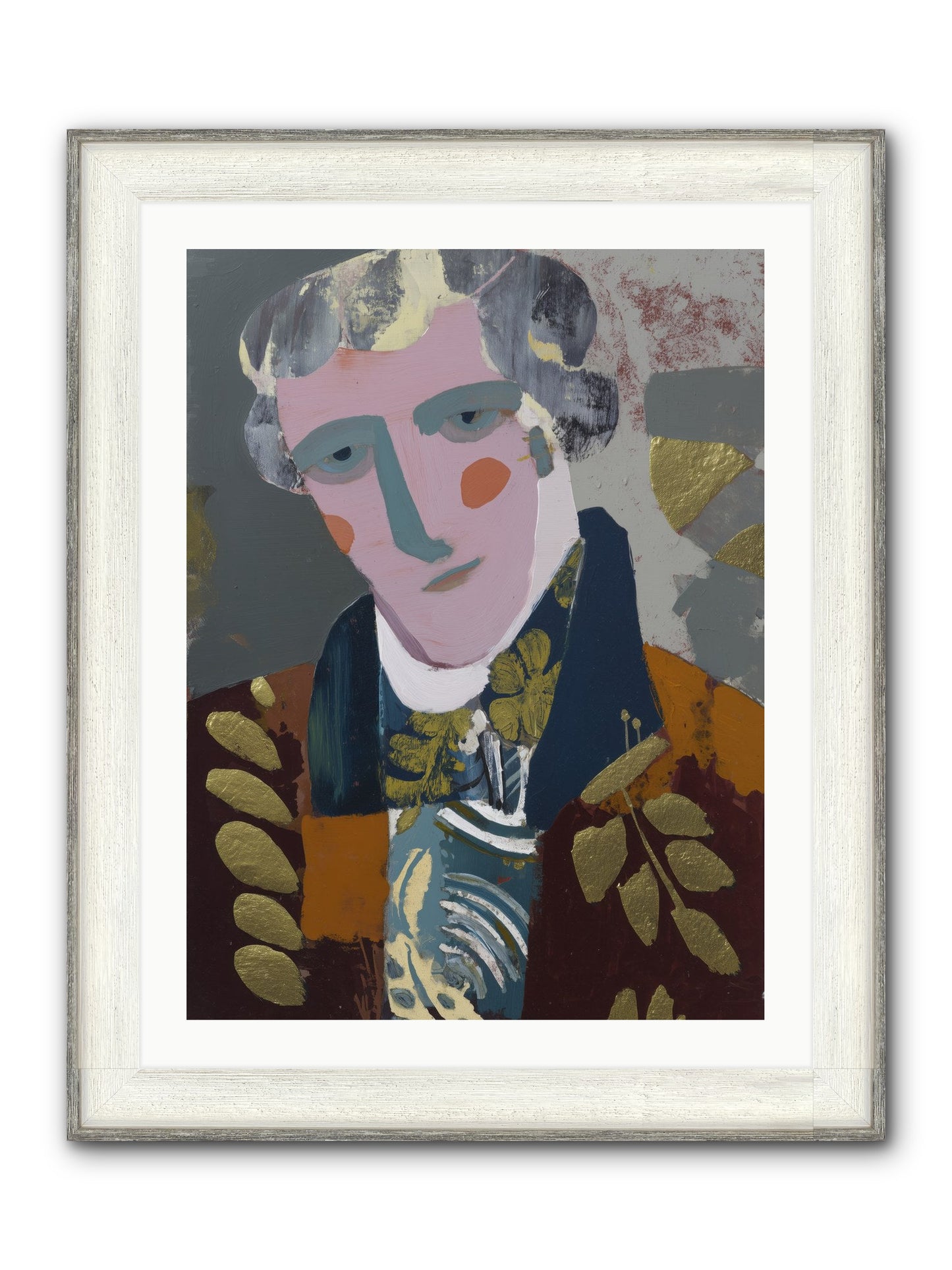 Neptune's Confidant Framed Print - Driftwood White 24x32