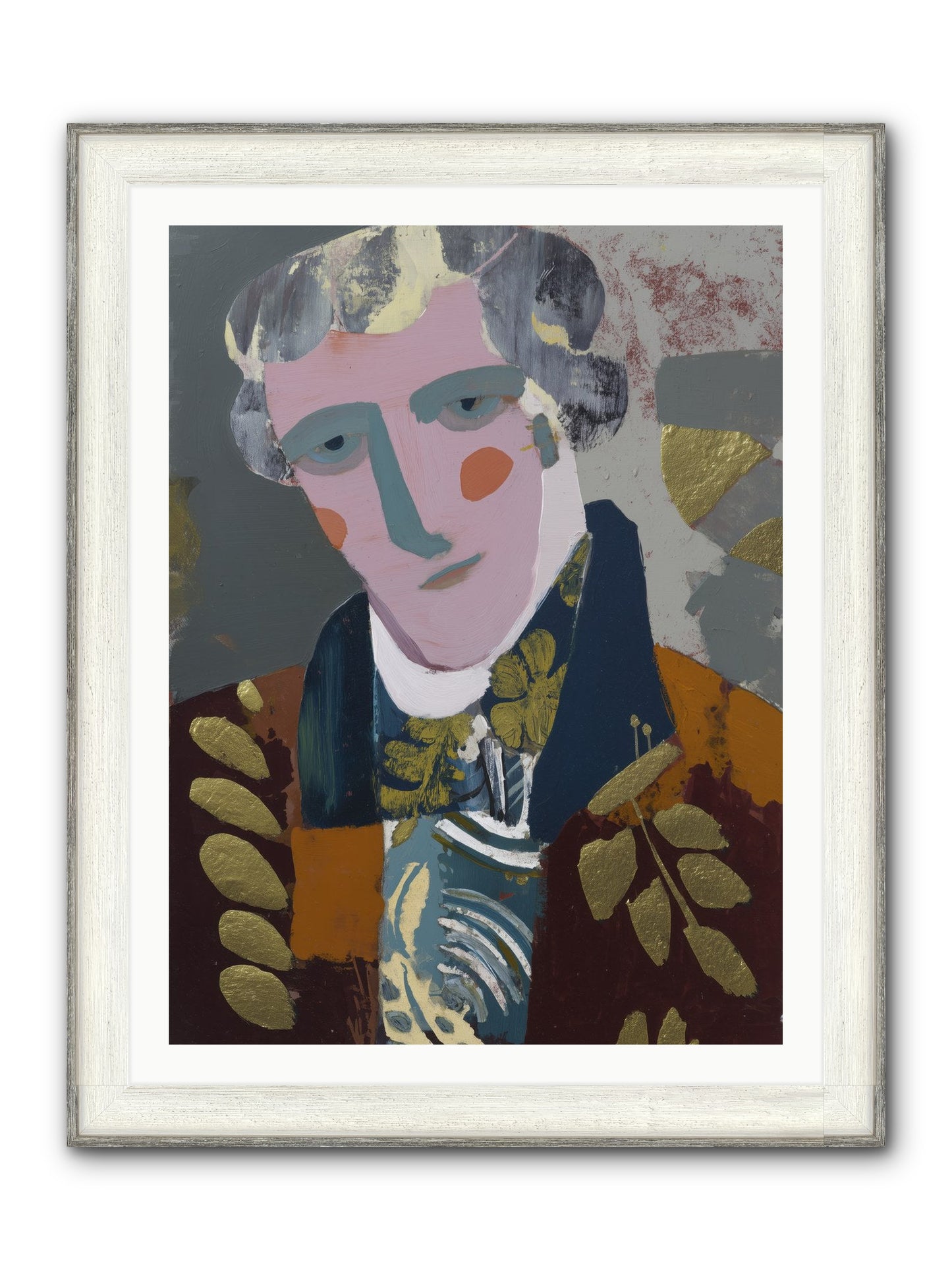 Neptune's Confidant Framed Print - Driftwood White 30x40