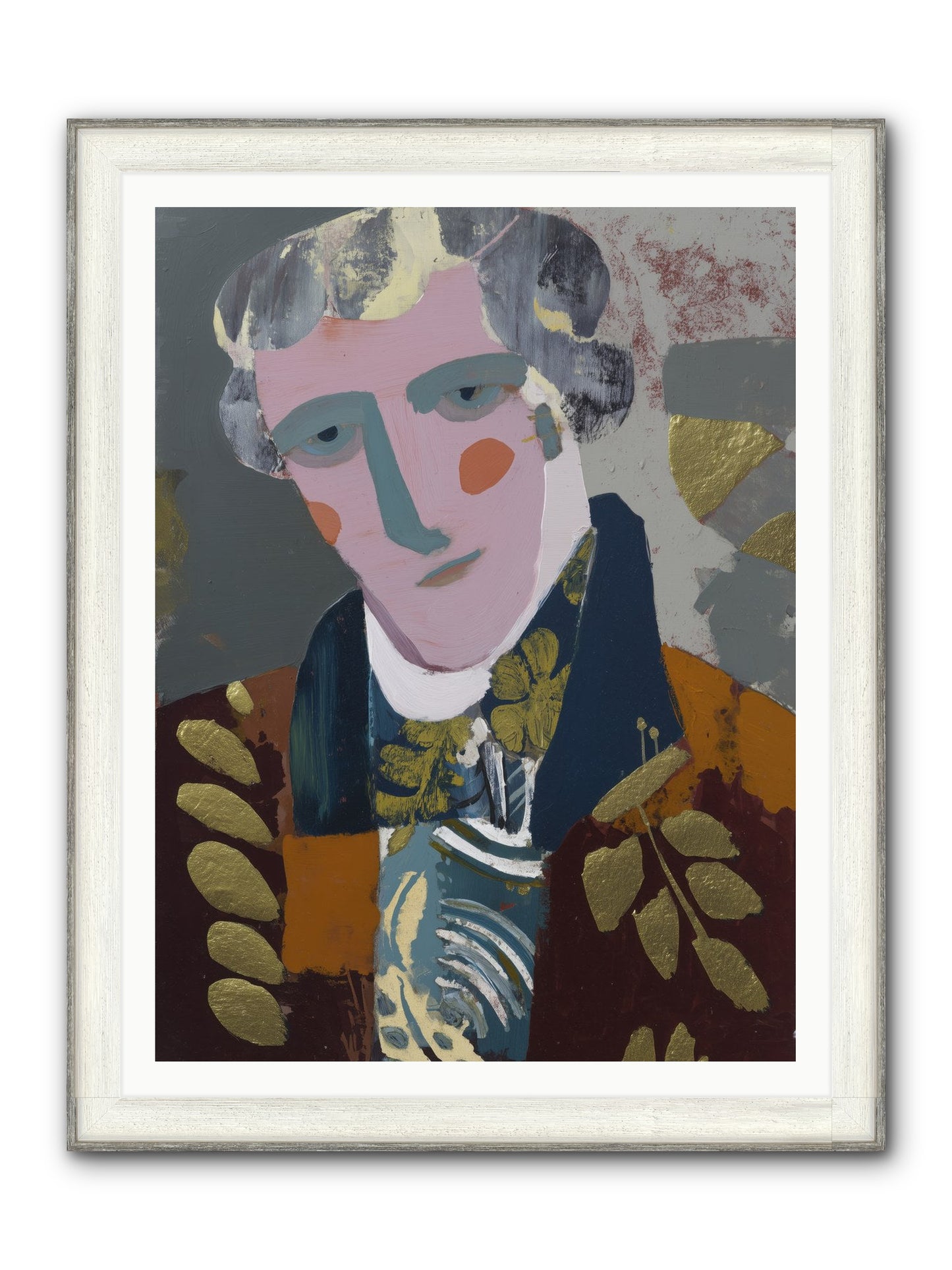 Neptune's Confidant Framed Print - Driftwood White 36x48