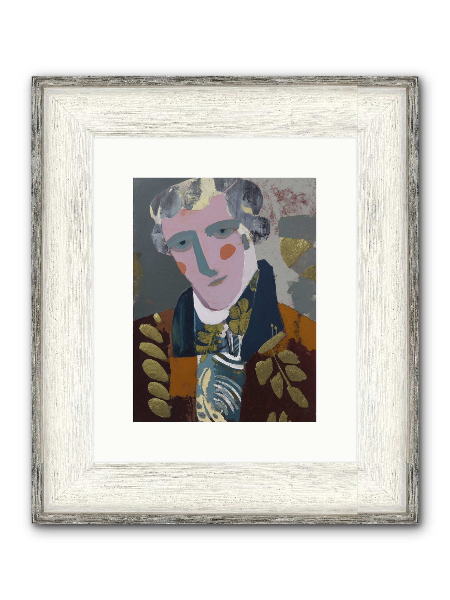 Neptune's Confidant Framed Print - Driftwood White 9x12