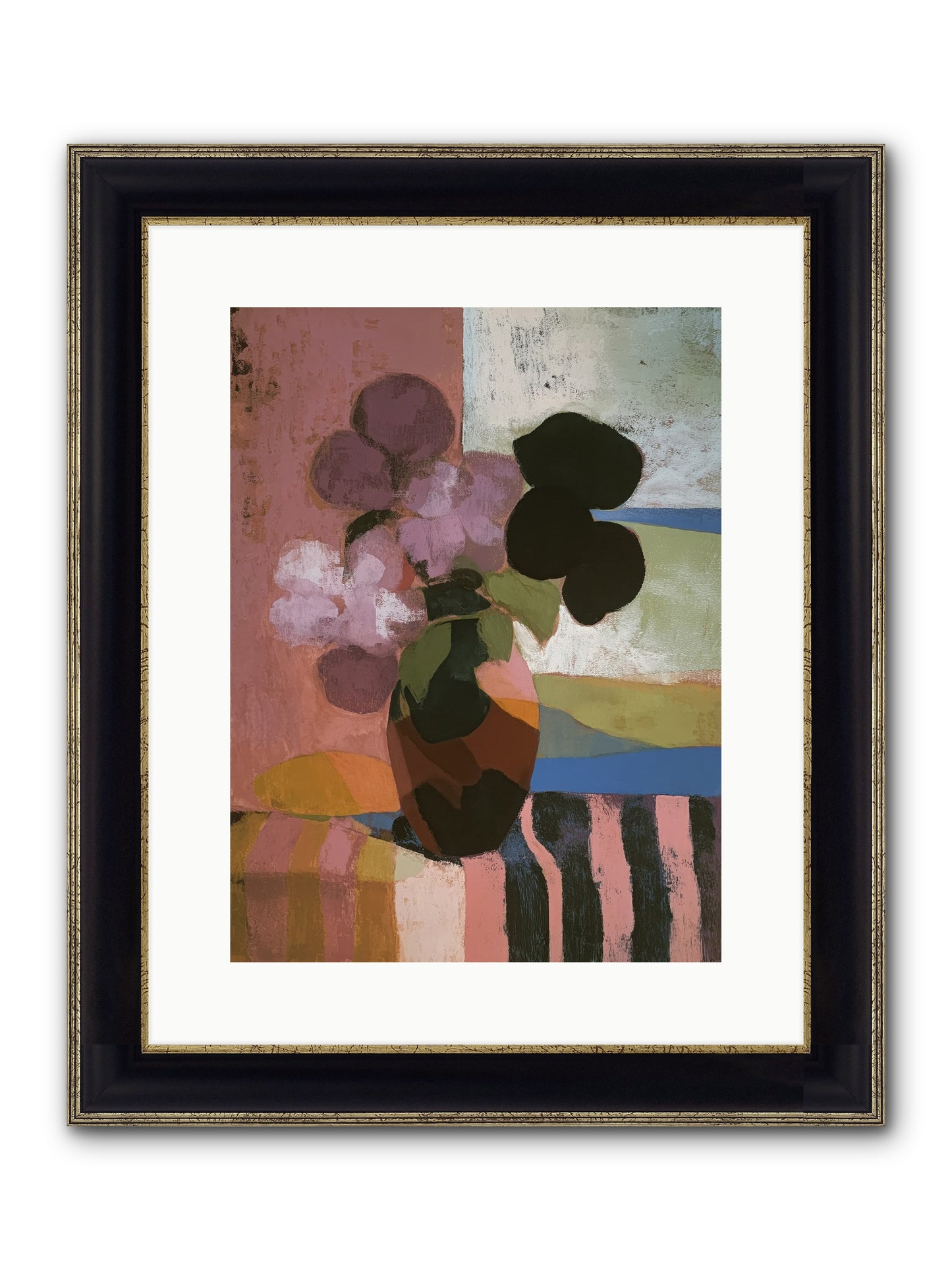 Netherfield Framed Print - Black & Gold 12x16