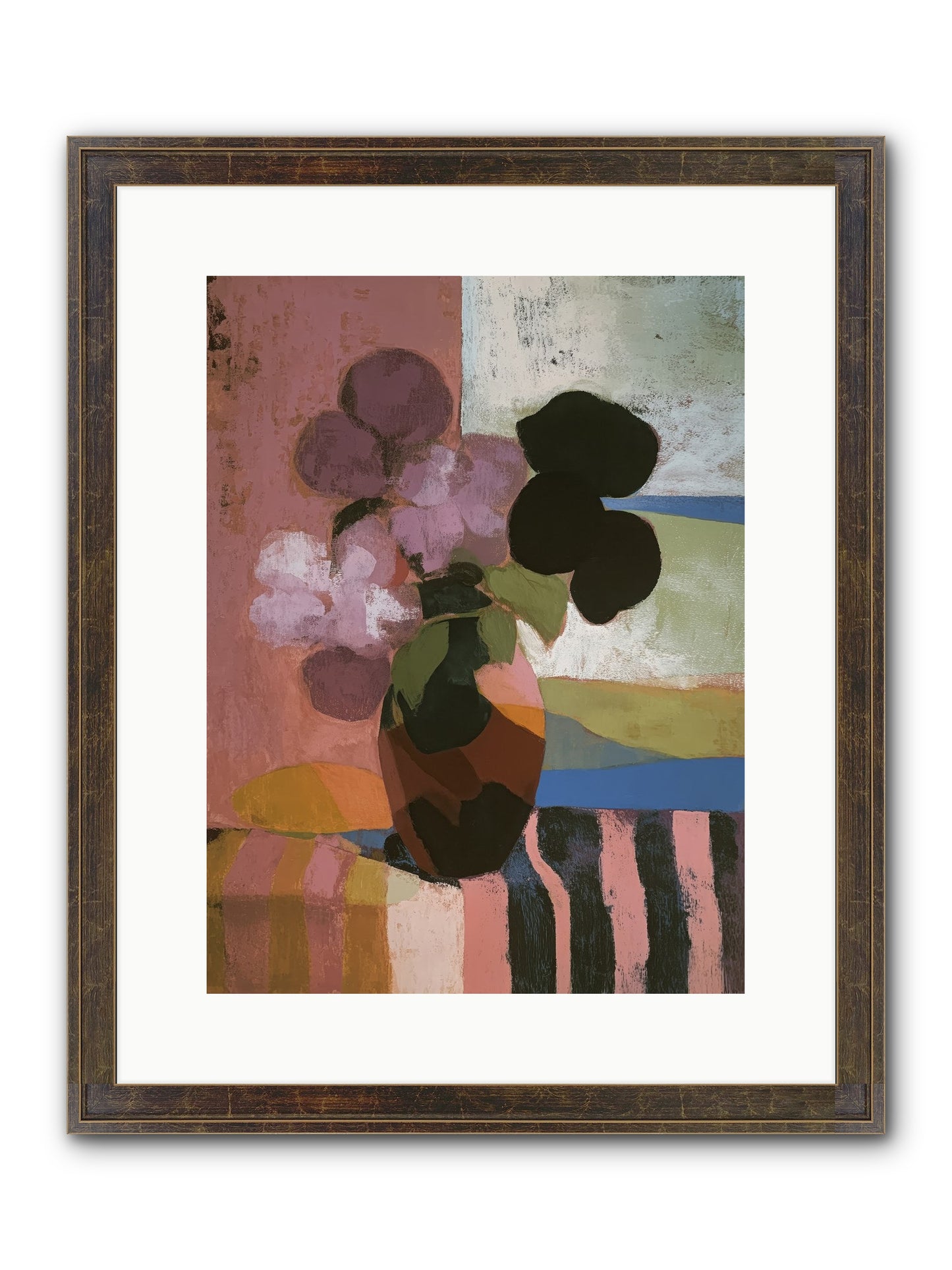Netherfield Framed Print - Slimwoods Black/Gold 12x16