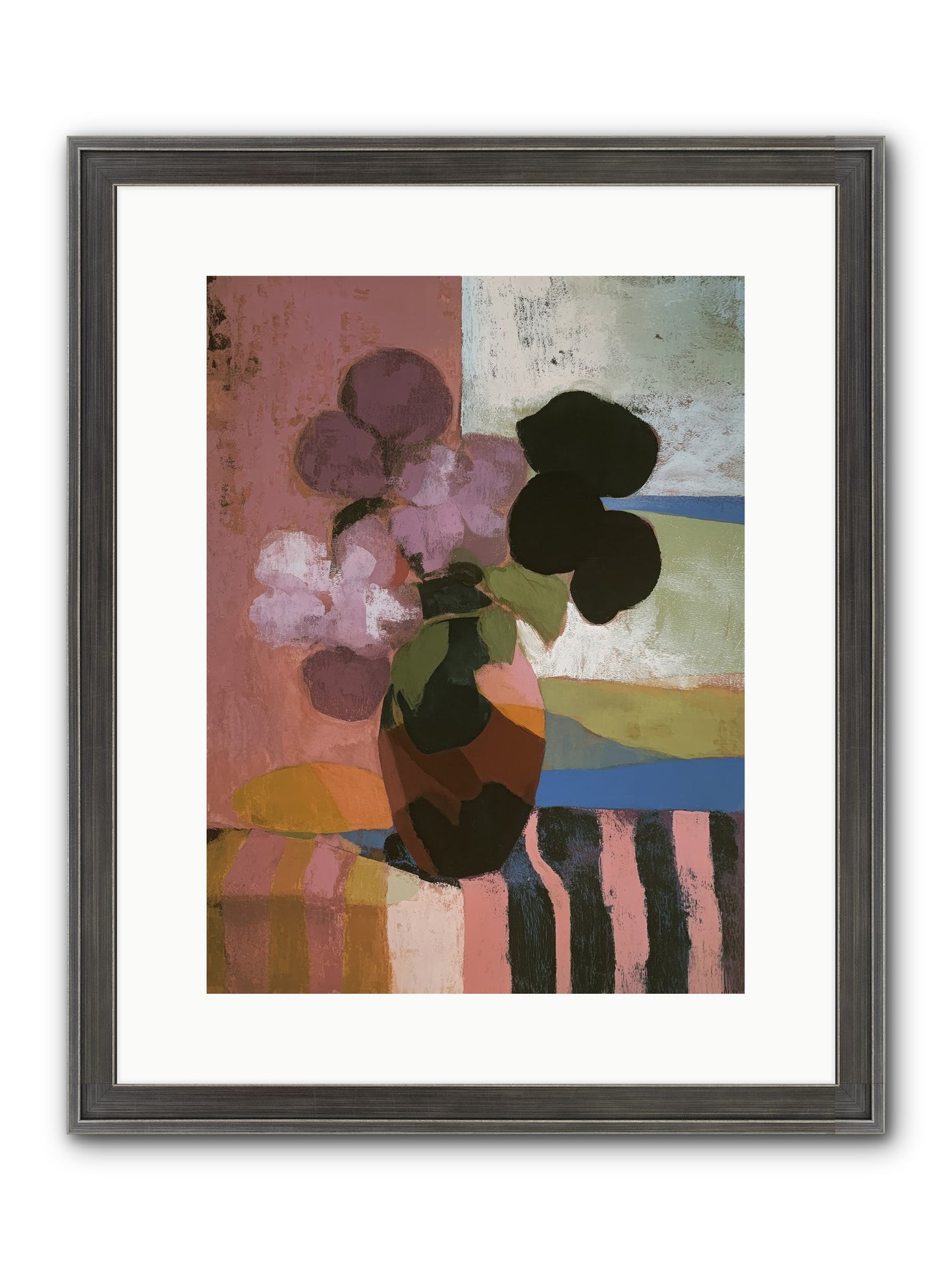 Netherfield Framed Print - Slimwoods Black/Silver 12x16