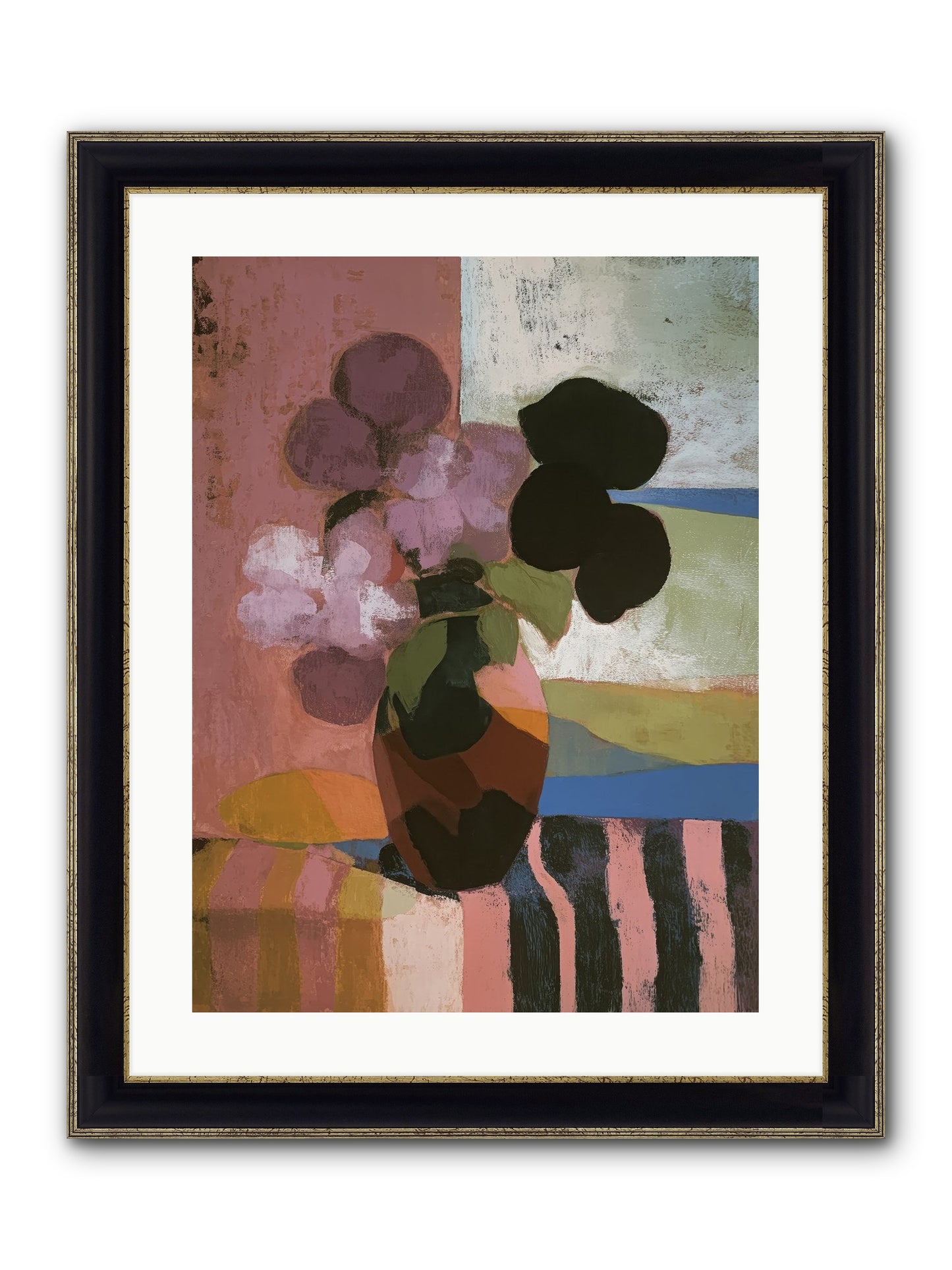Netherfield Framed Print - Black & Gold 18x24