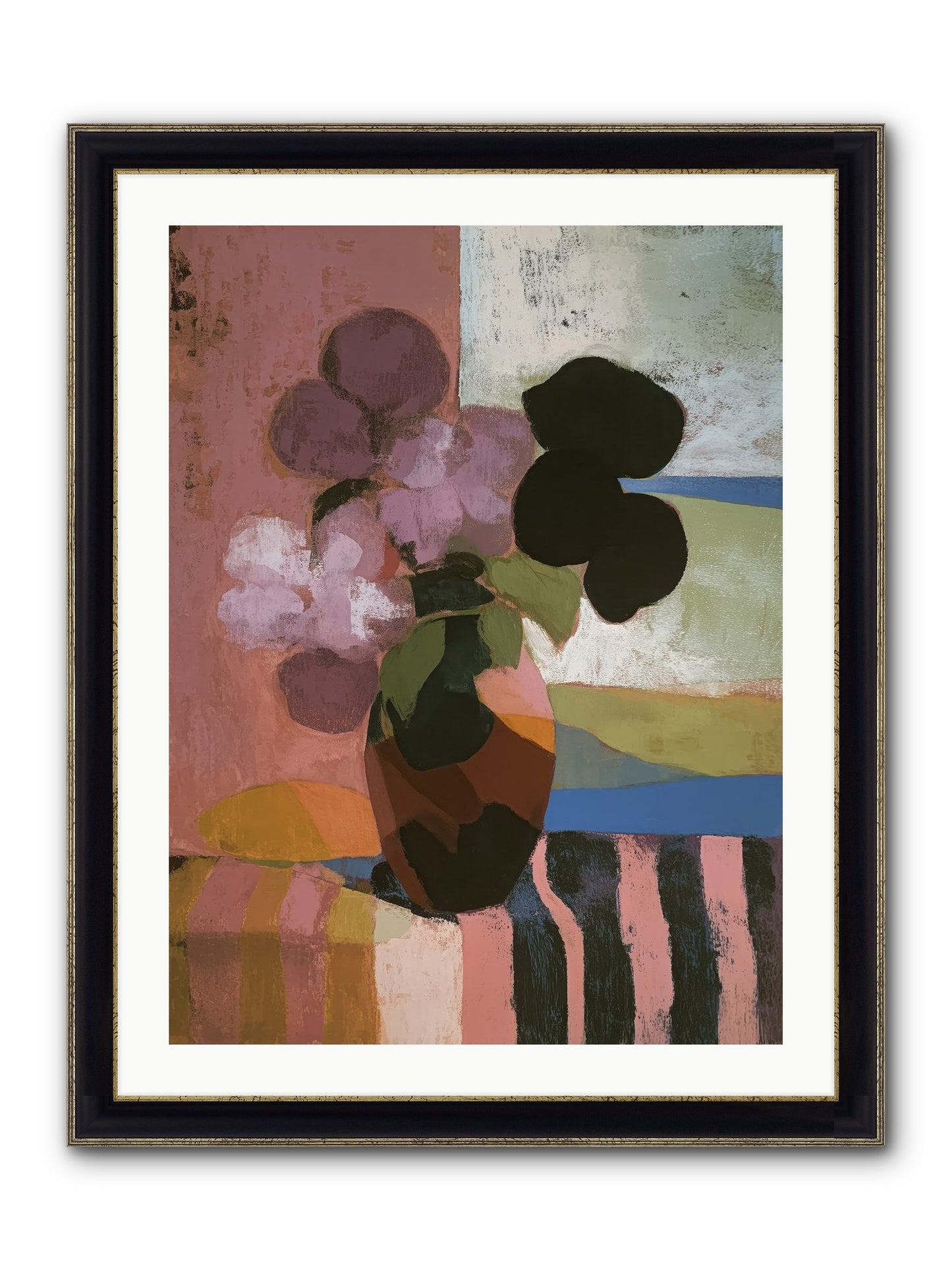 Netherfield Framed Print - Black & Gold 24x32