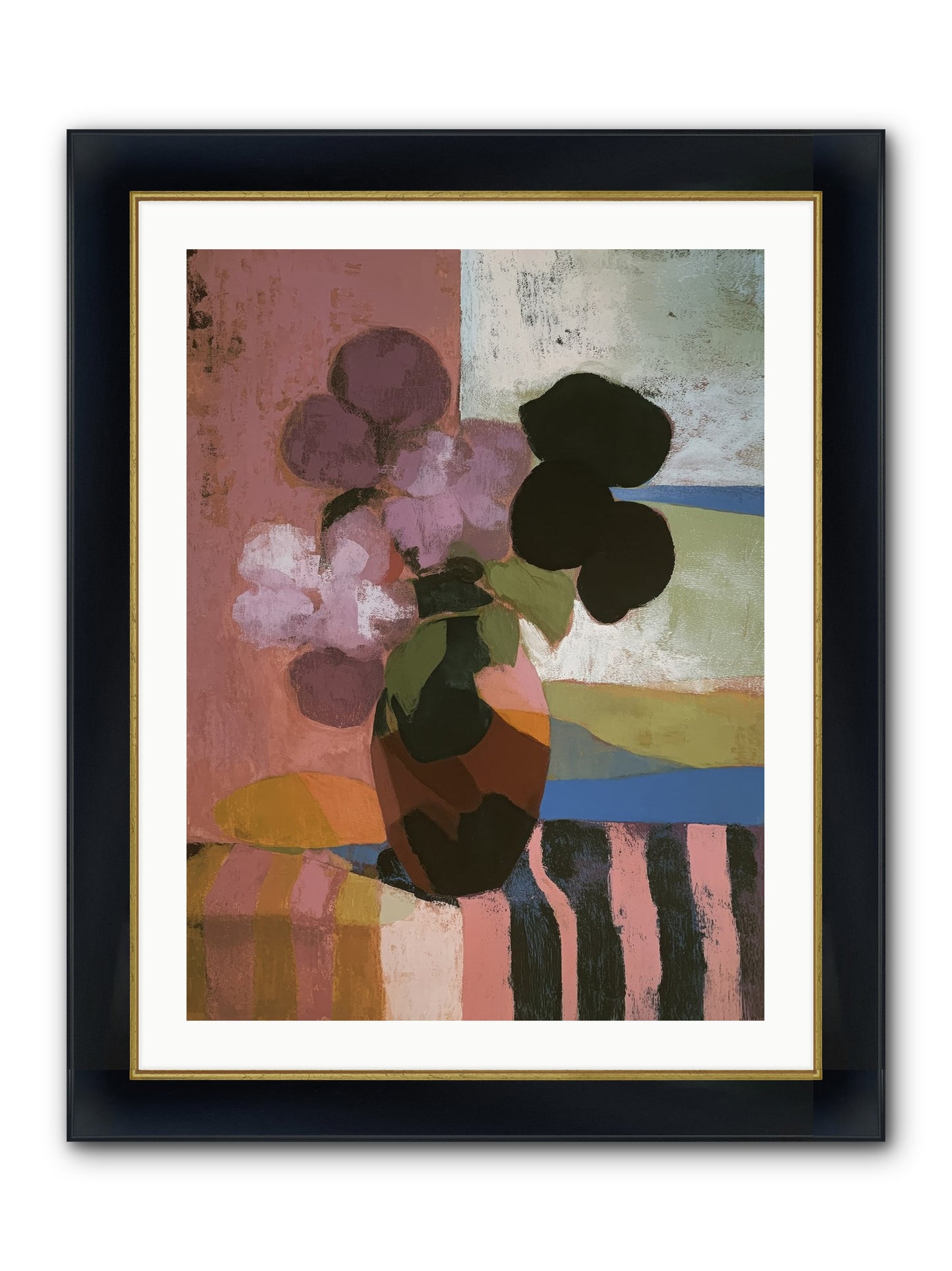 Netherfield Framed Print - Wide Black w/Gold 24x32