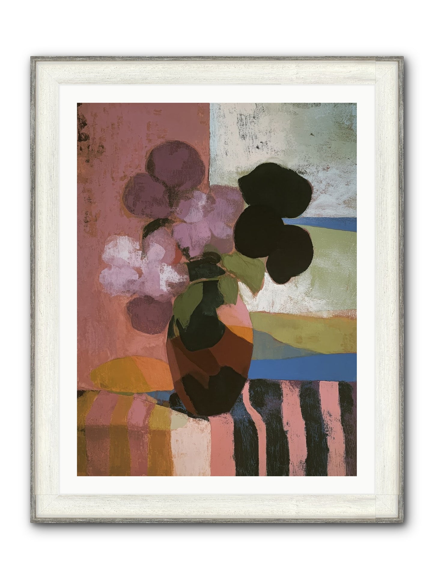 Netherfield Framed Print - Driftwood White 30x40
