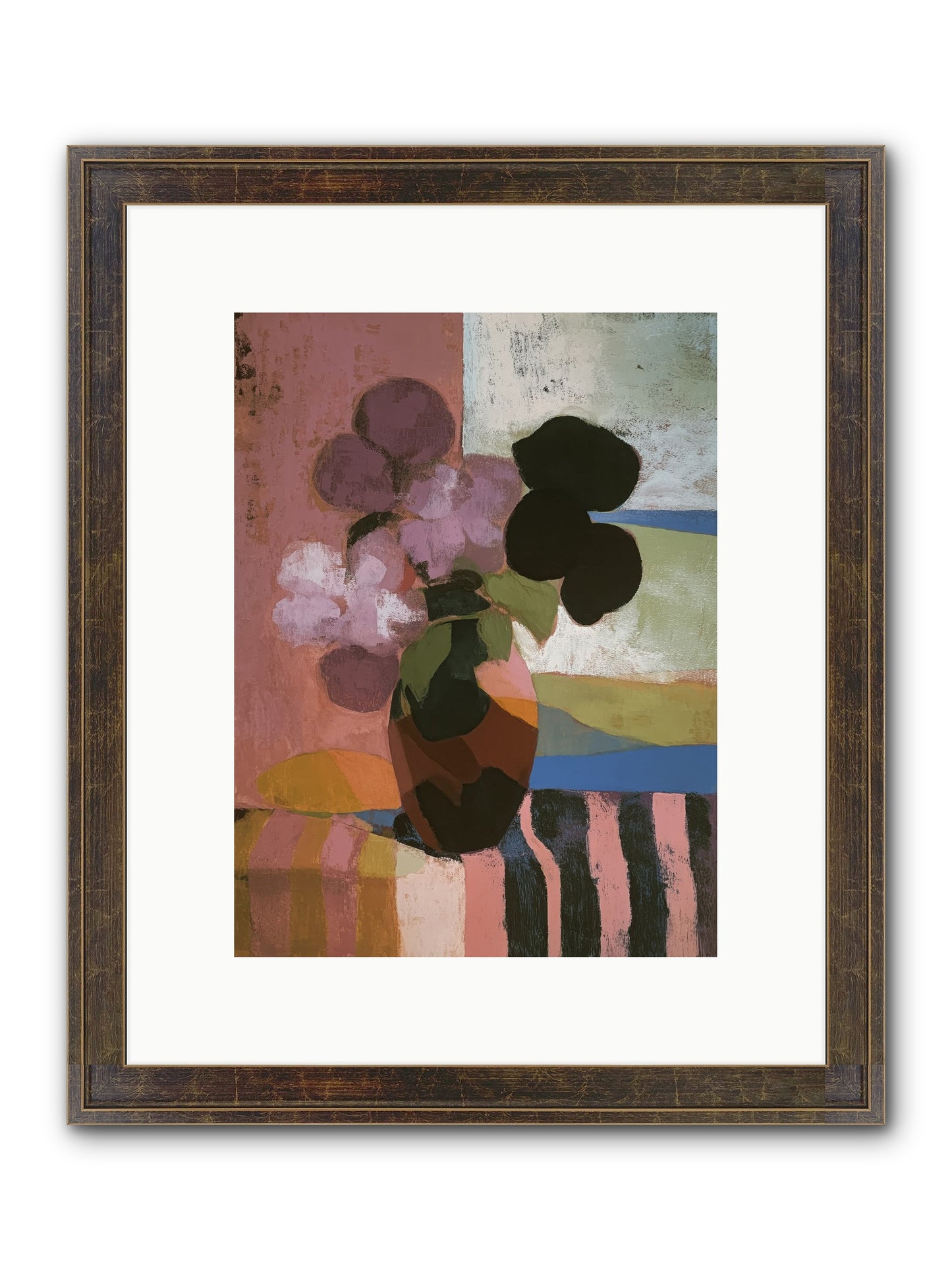 Netherfield Framed Print - Slimwoods Black/Gold 9x12