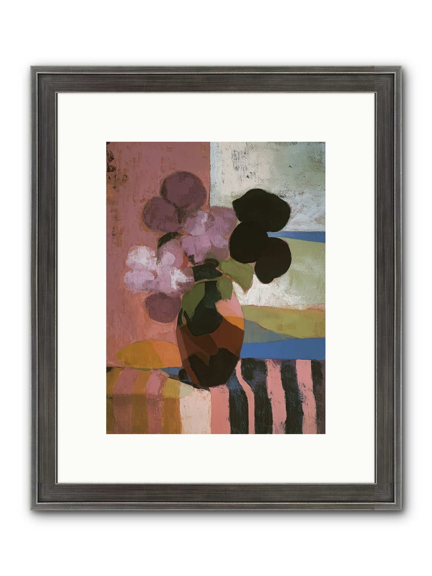 Netherfield Framed Print - Slimwoods Black/Silver 9x12