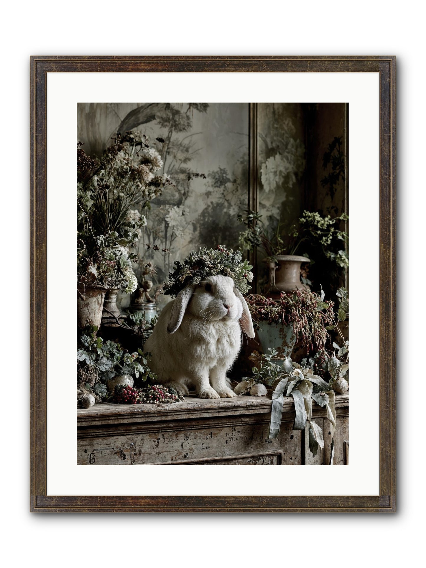 Nettia Framed Print - Slimwoods Black/Gold 18x24
