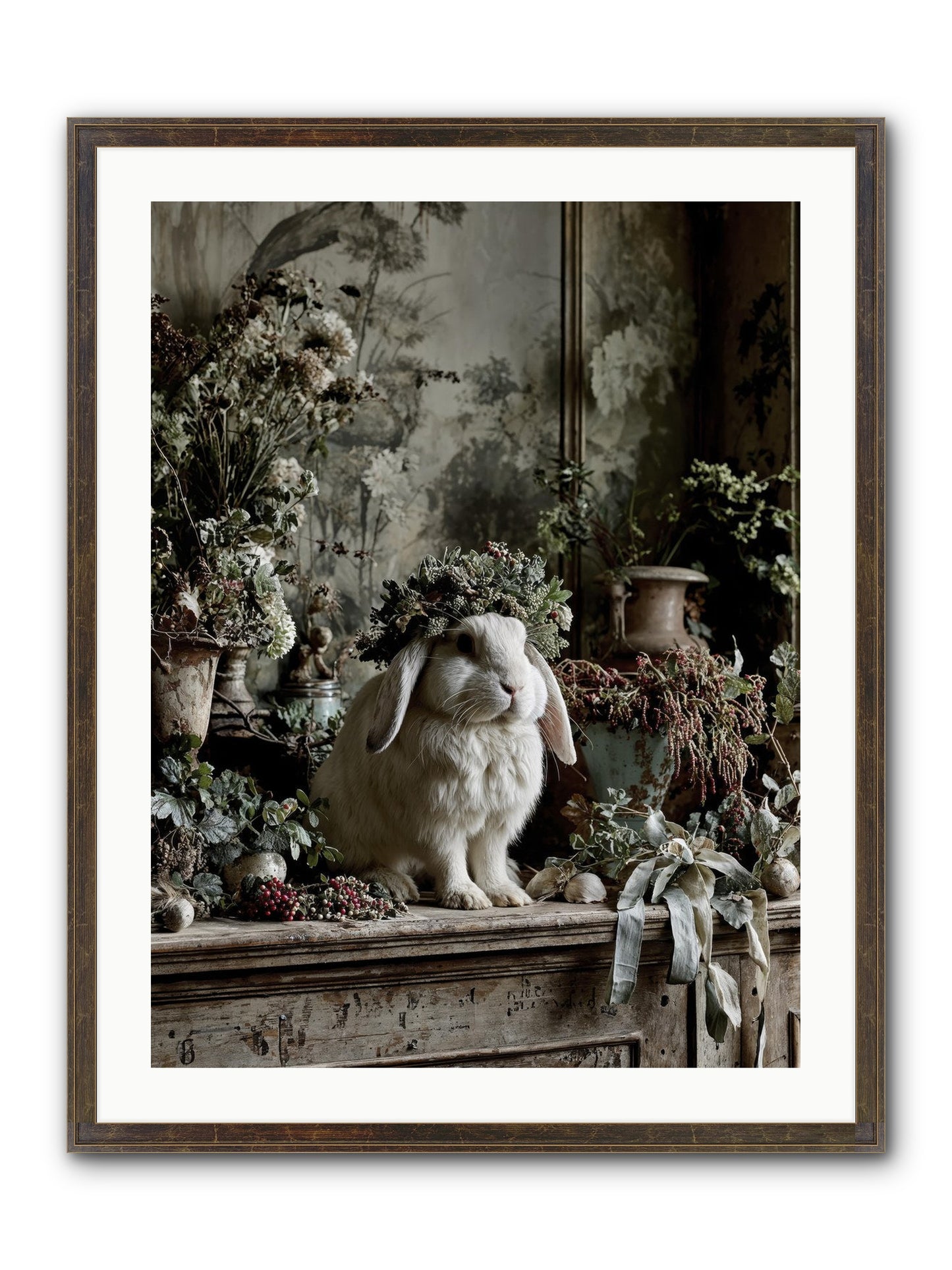 Nettia Framed Print - Slimwoods Black/Gold 24x32