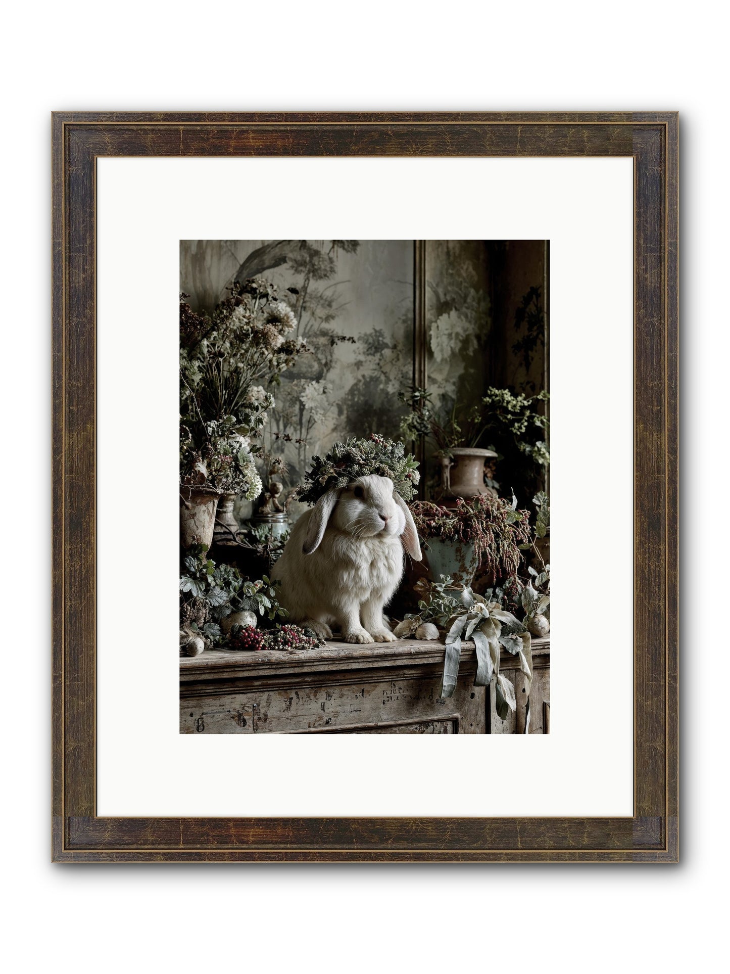 Nettia Framed Print - Slimwoods Black/Gold 9x12