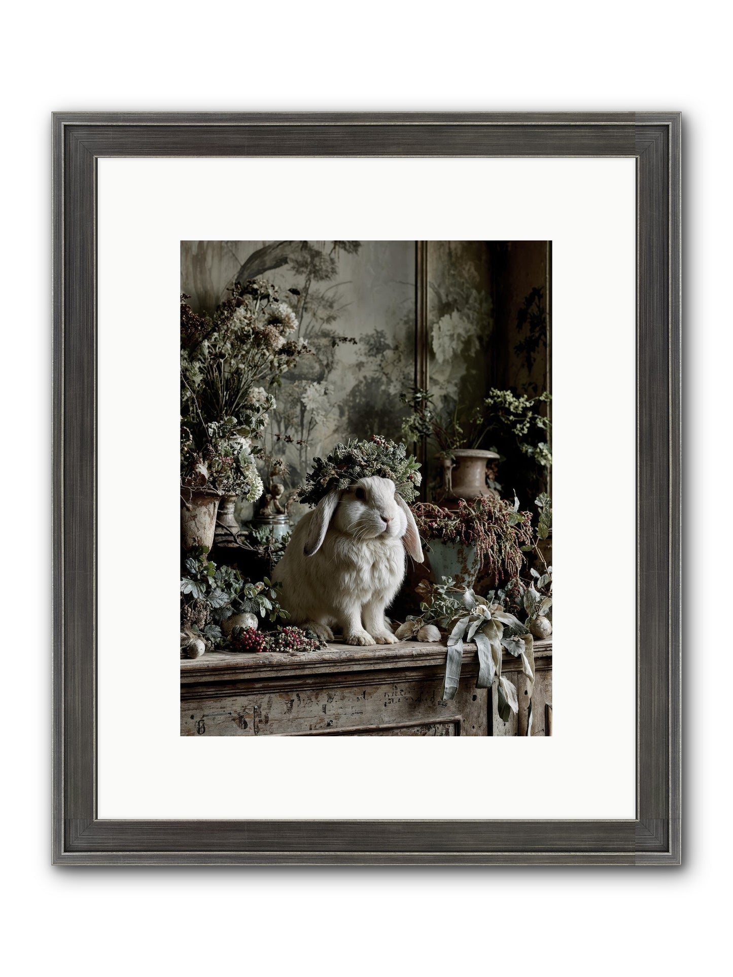Nettia Framed Print - Slimwoods Black/Silver 9x12