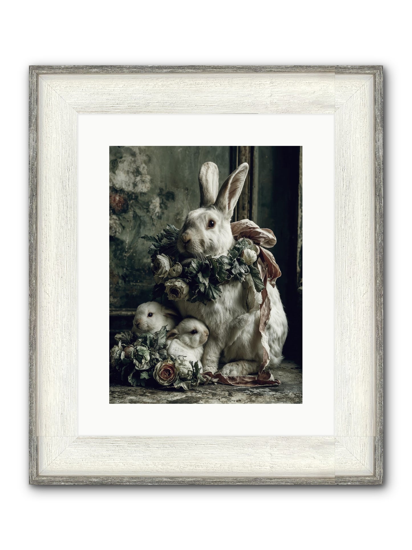 Never Ending Story Framed Print - Driftwood White 12x16