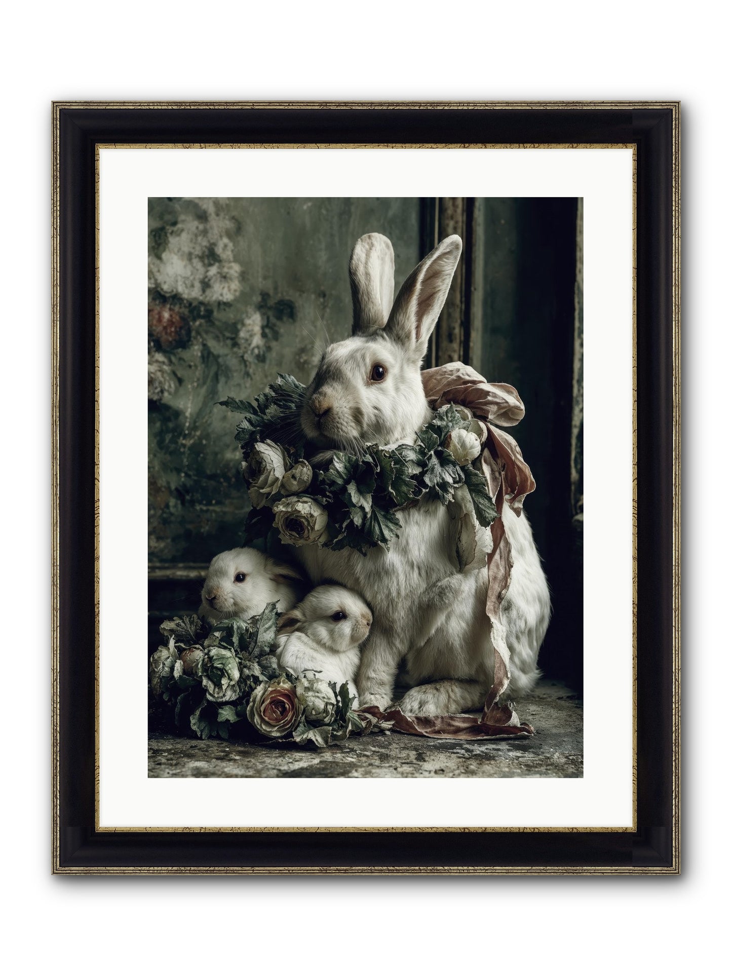 Never Ending Story Framed Print - Black & Gold 18x24