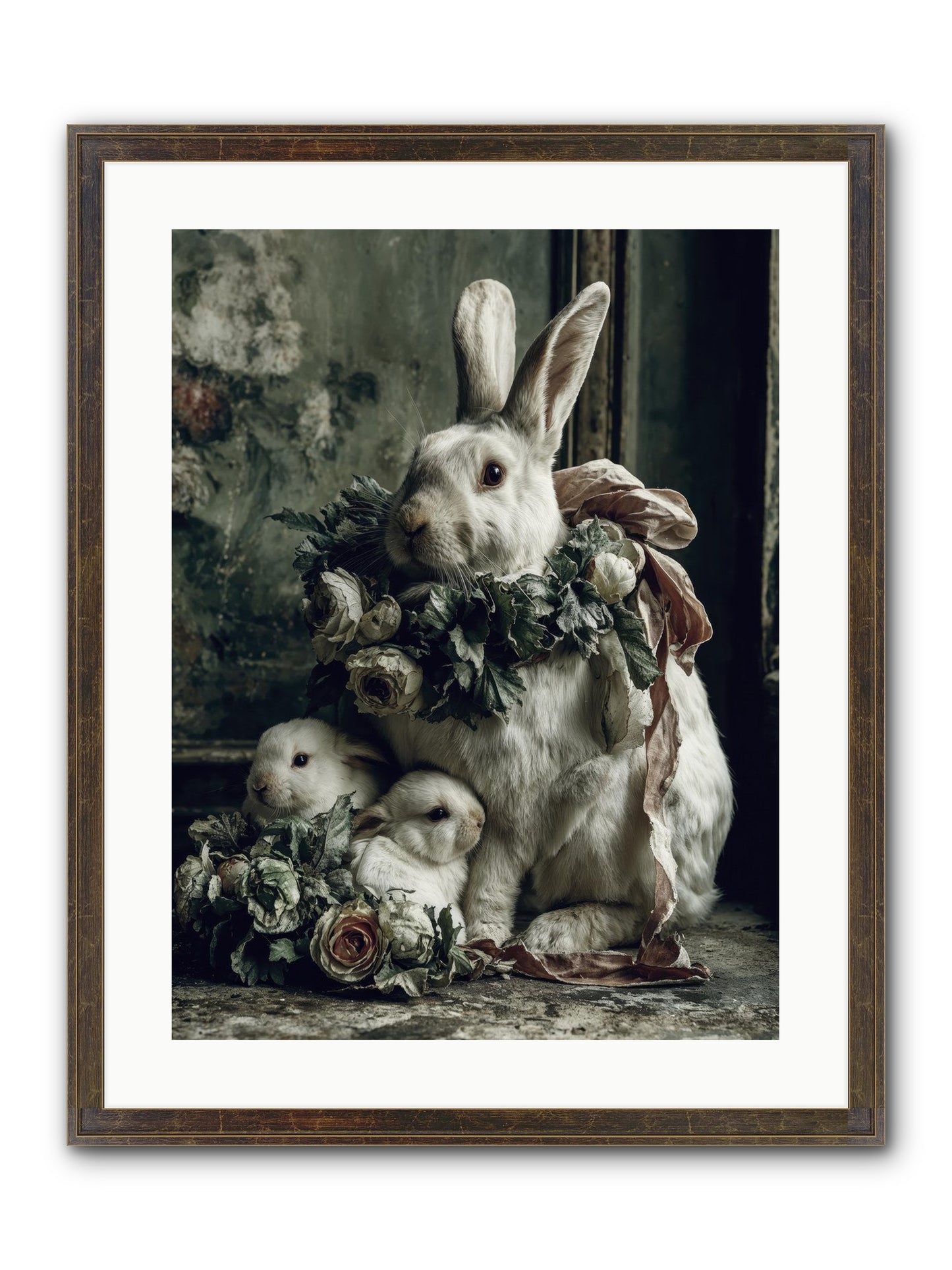 Never Ending Story Framed Print - Slimwoods Black/Gold 18x24
